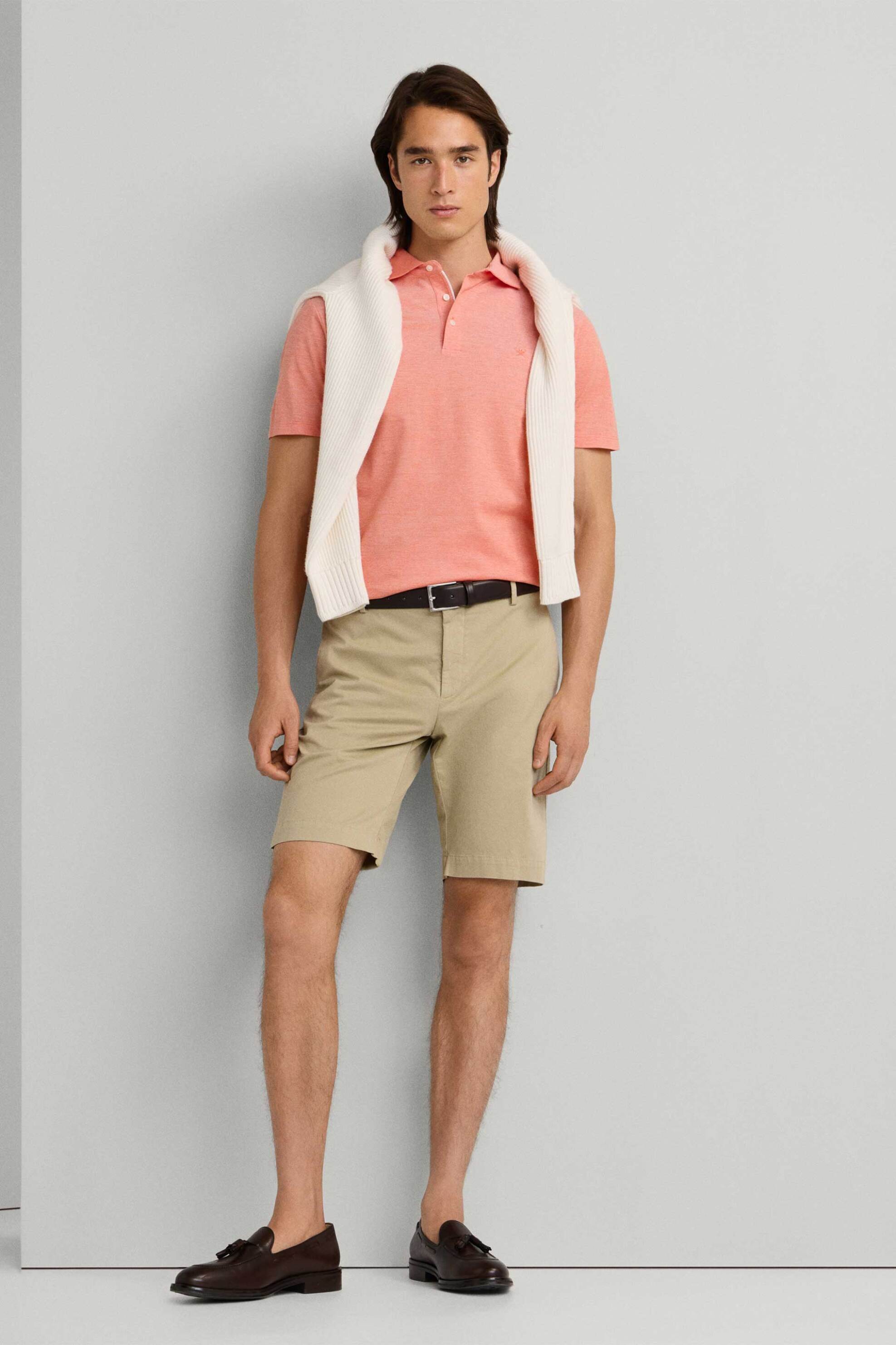 Hackett ανδρική βερμούδα chino Slim Fit - HM8000017 Μπεζ