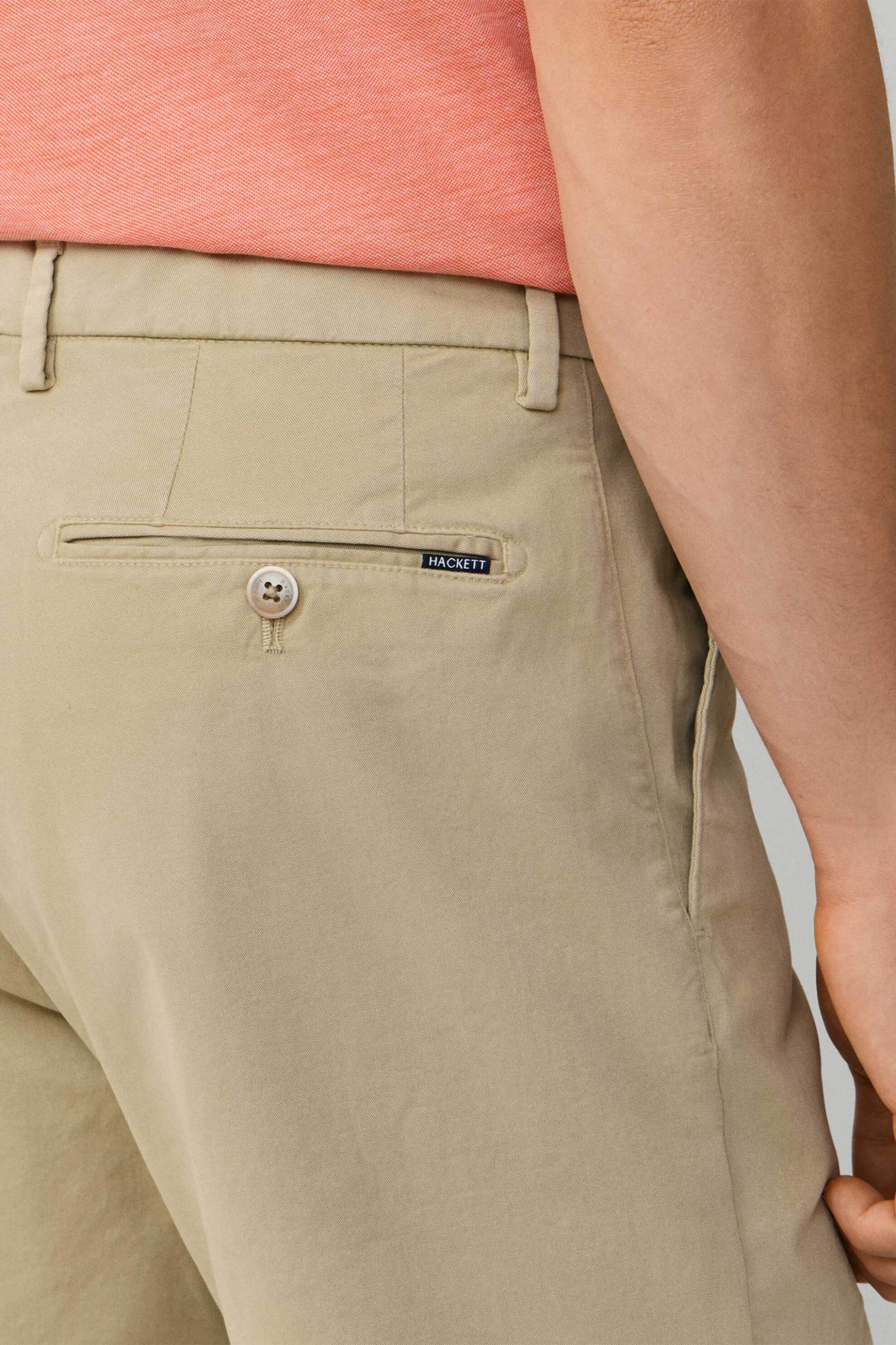 Hackett Ανδρική Βερμούδα Chino Slim Fit - Hm8000017 Μπεζ