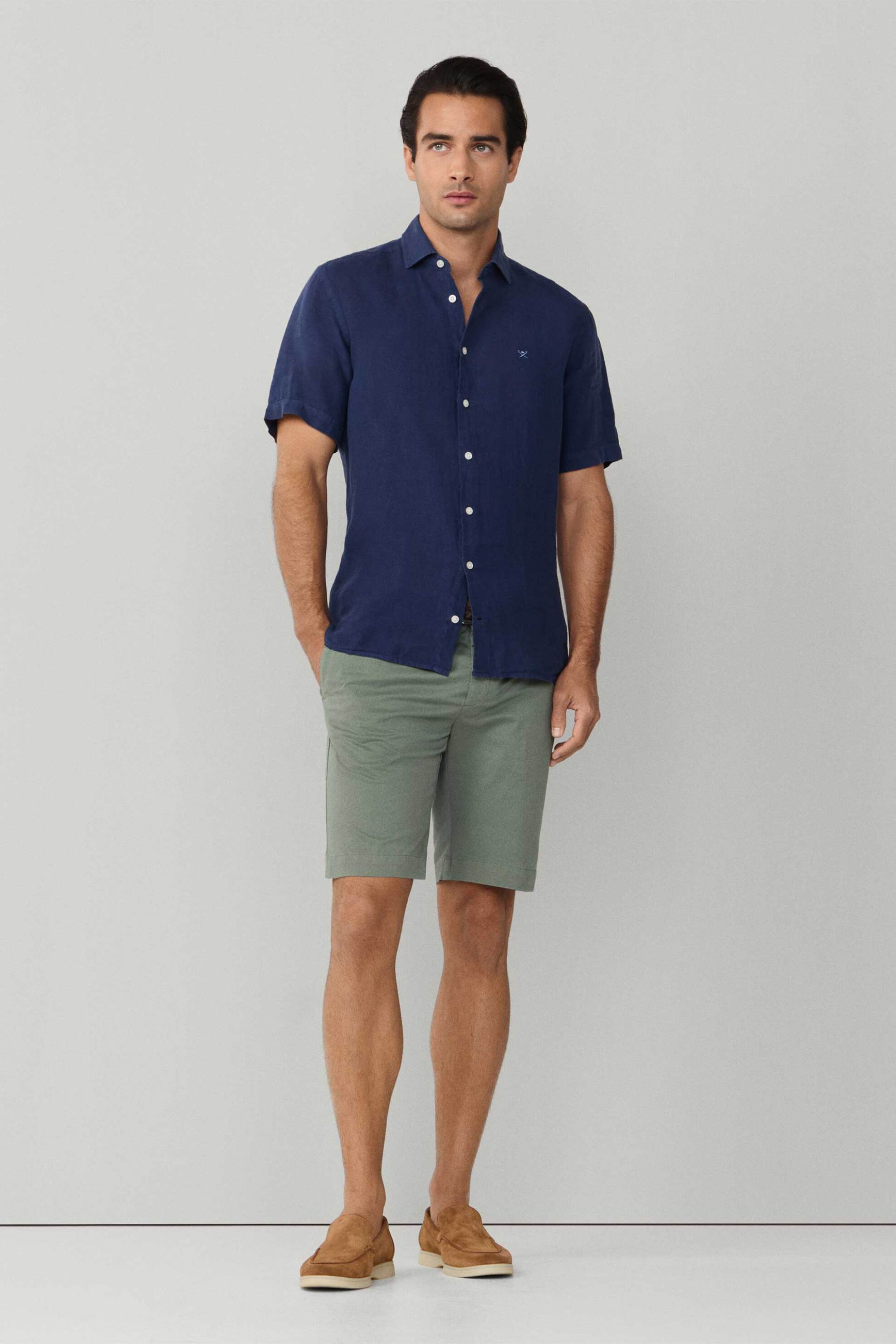 Hackett ανδρική βερμούδα chino Slim Fit - HM8000017 Πράσινο