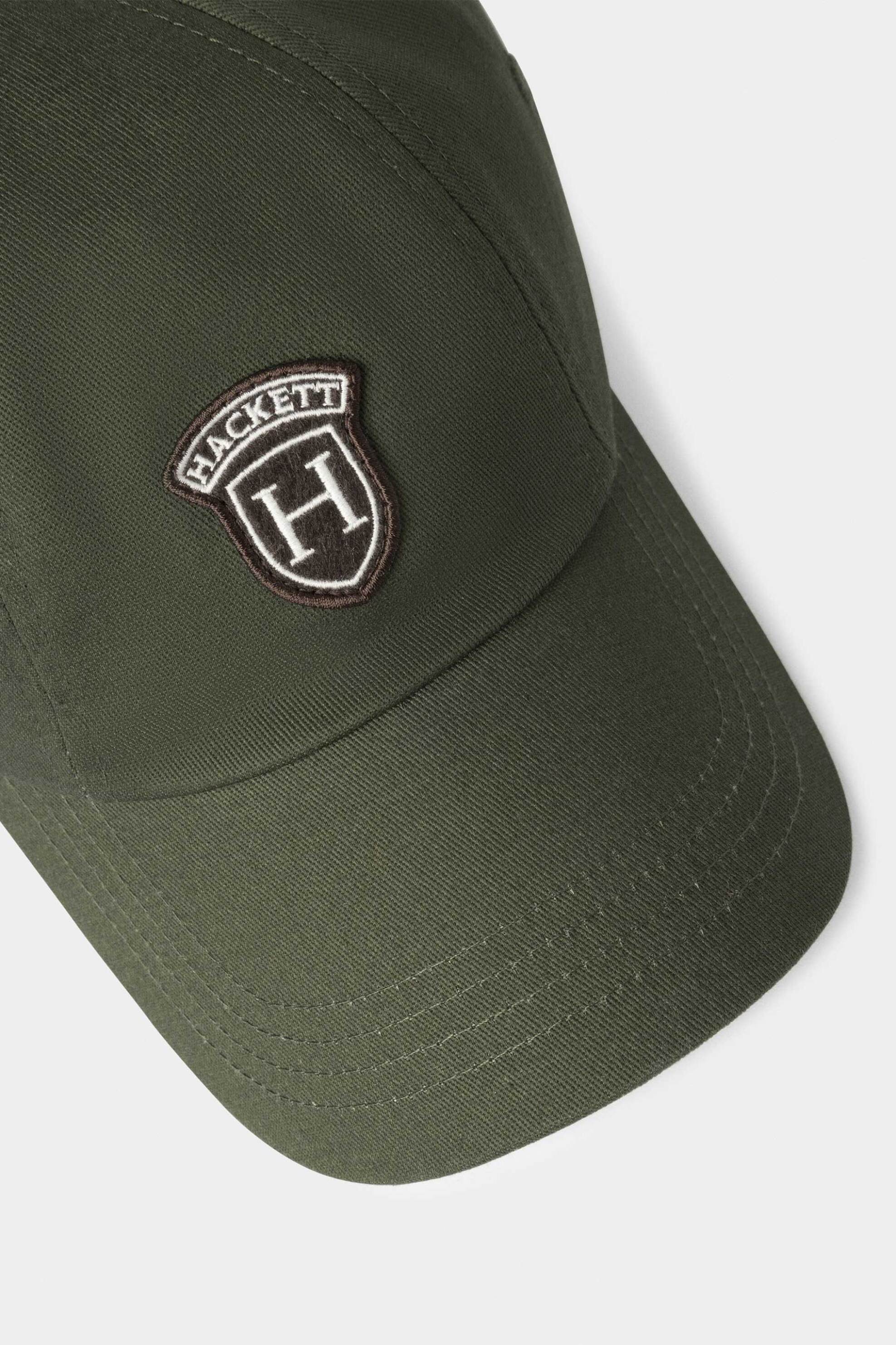 Hackett Ανδρικό Καπέλο Jockey με Logo Patch - Hm0400059 Πράσινο Σκούρο