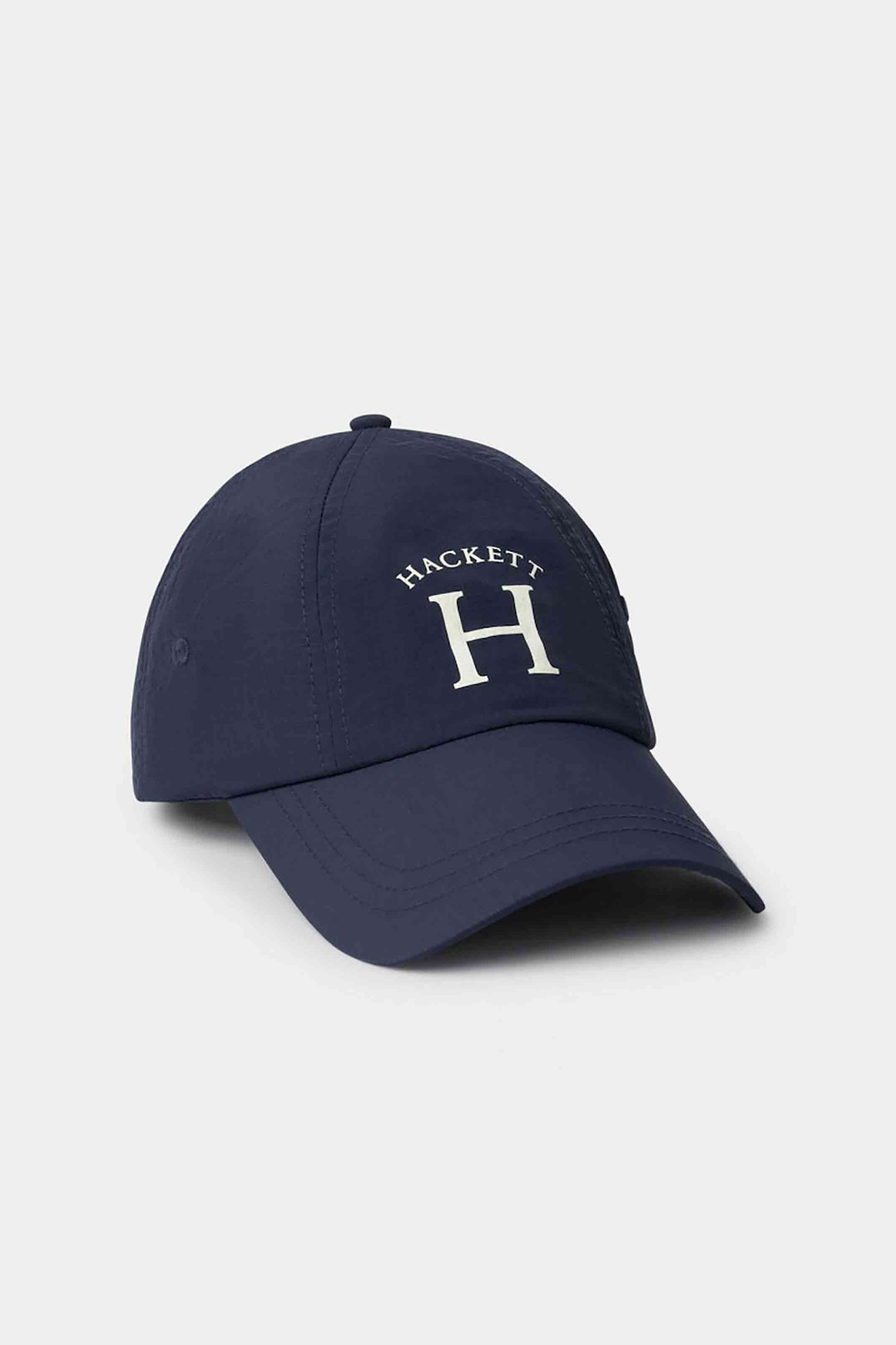 Hackett ανδρικό καπέλο jockey με λογότυπο - HM0400060 Μπλε Σκούρο