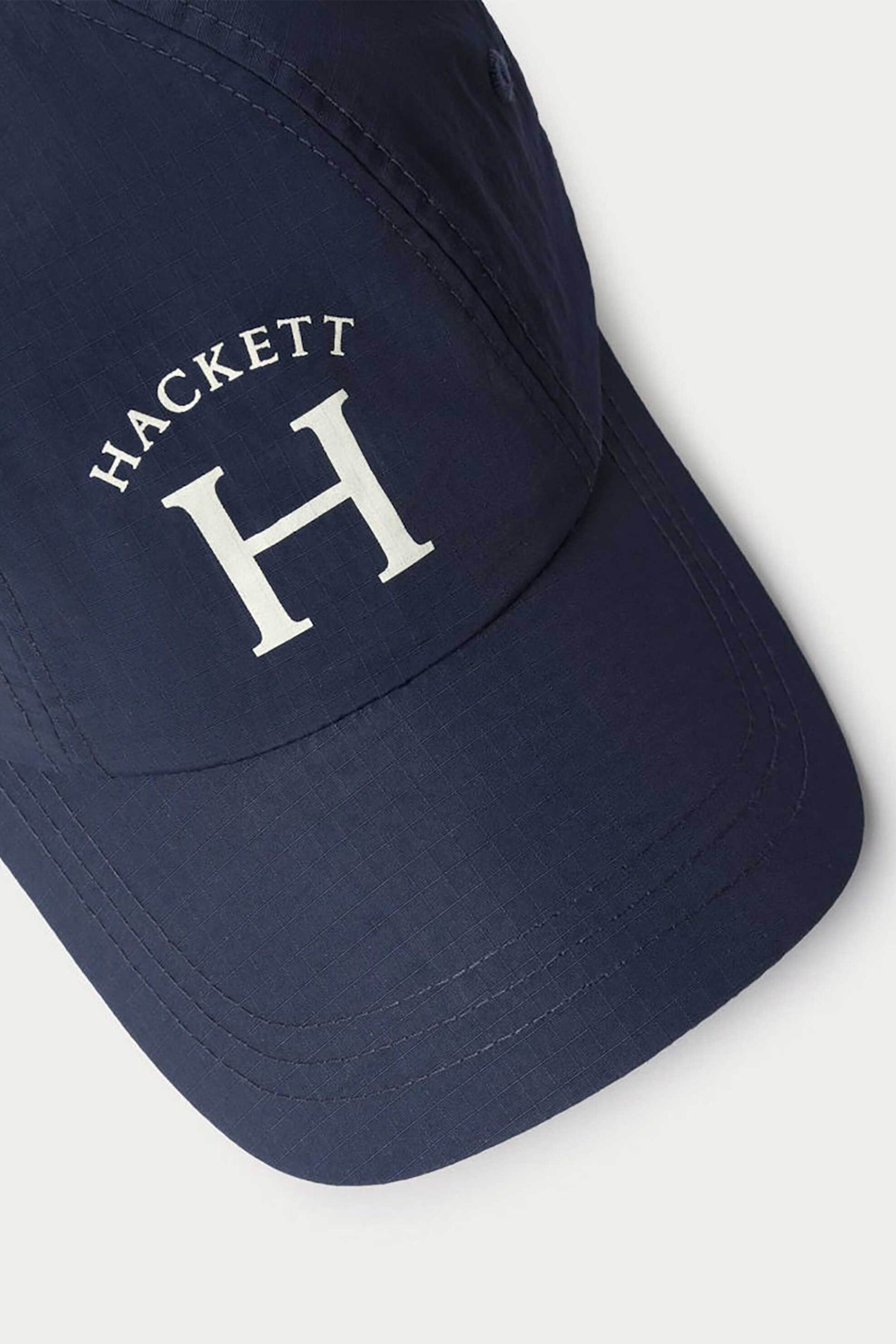 Hackett Ανδρικό Καπέλο Jockey με Λογότυπο - Hm0400060 Μπλε Σκούρο