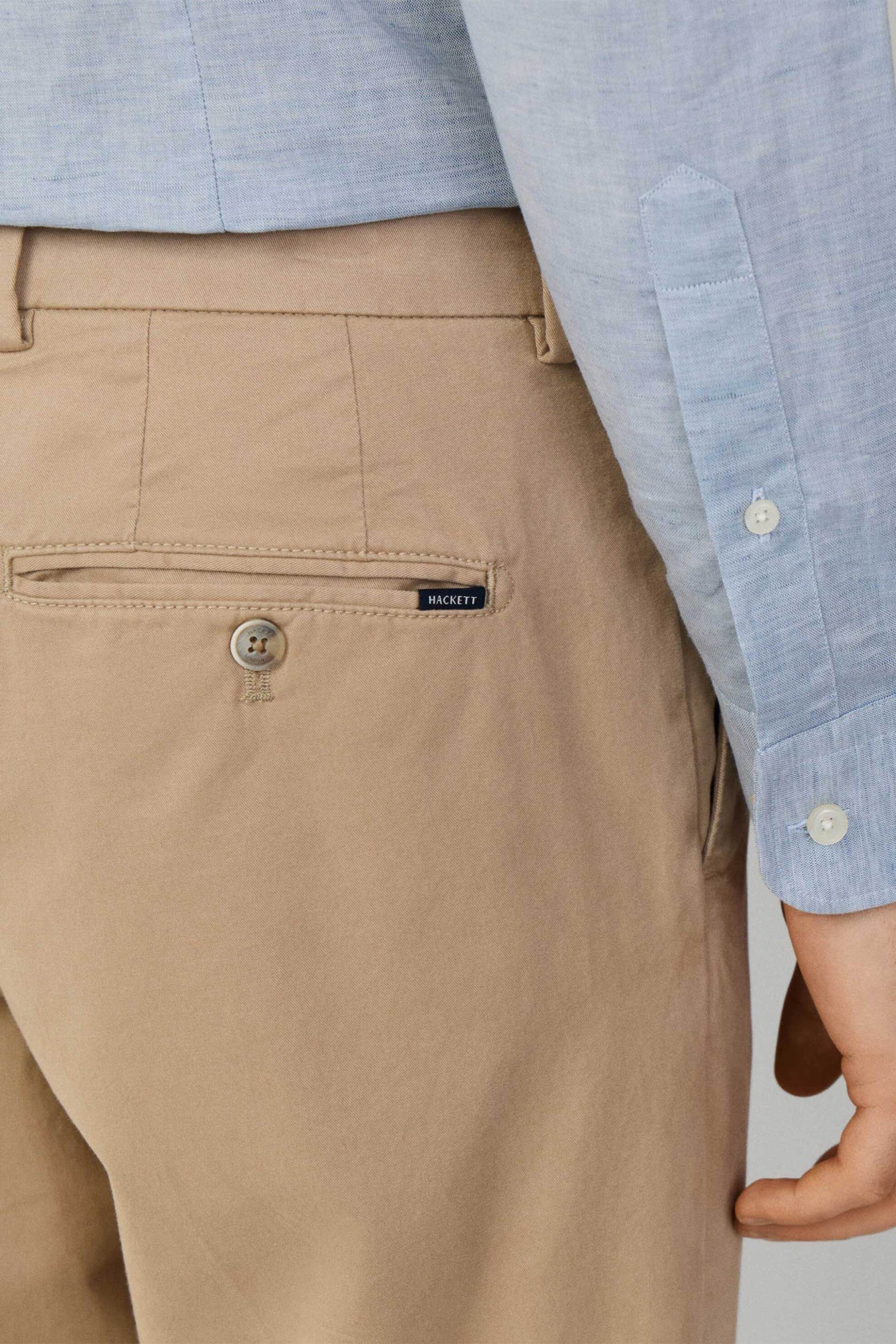Hackett Ανδρικό Παντελόνι Chino Slim Fit - Hm2100068R Μπεζ