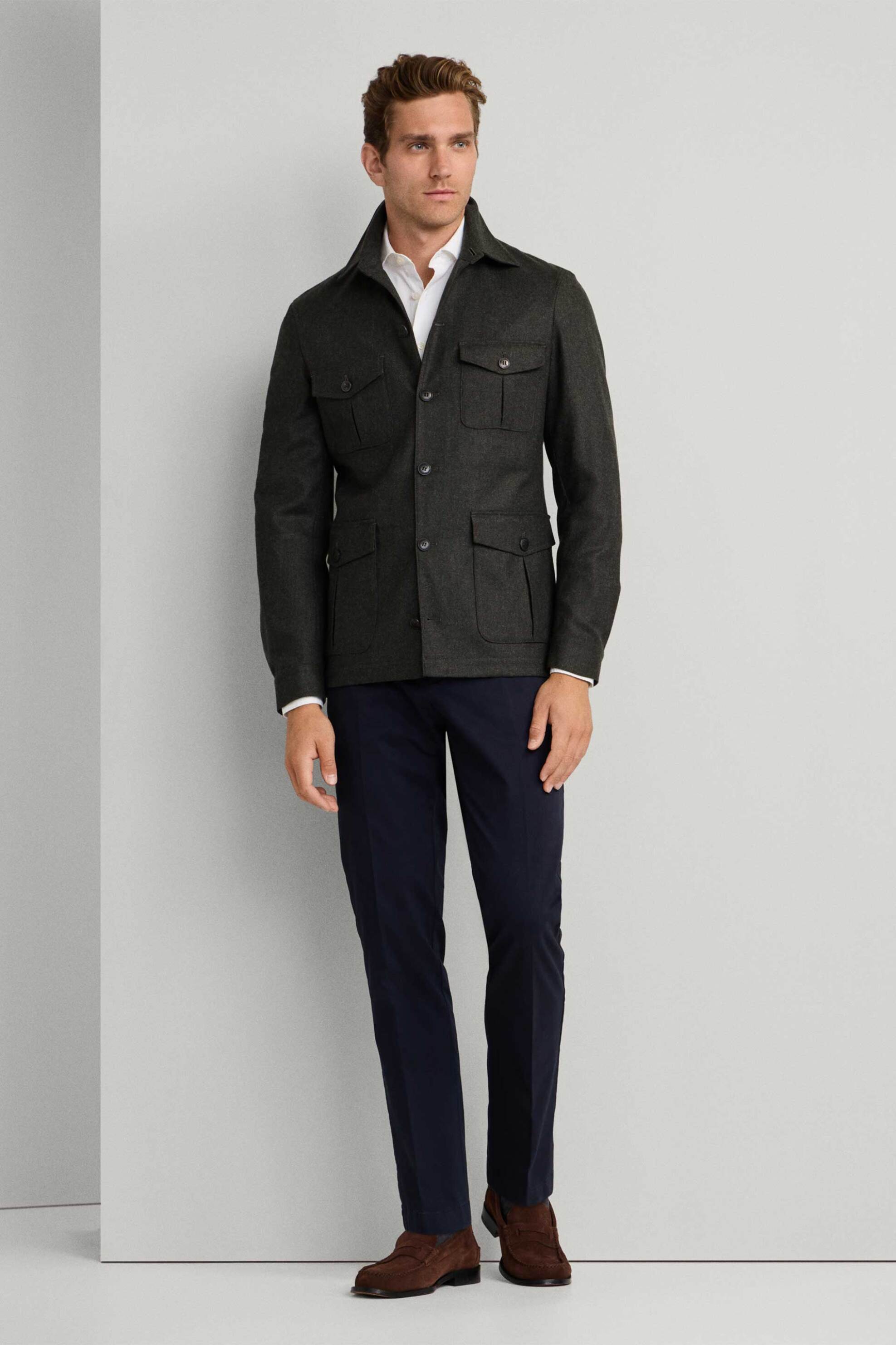 Hackett ανδρικό παντελόνι chino Slim Fit - HM2100068R Μπλε Σκούρο