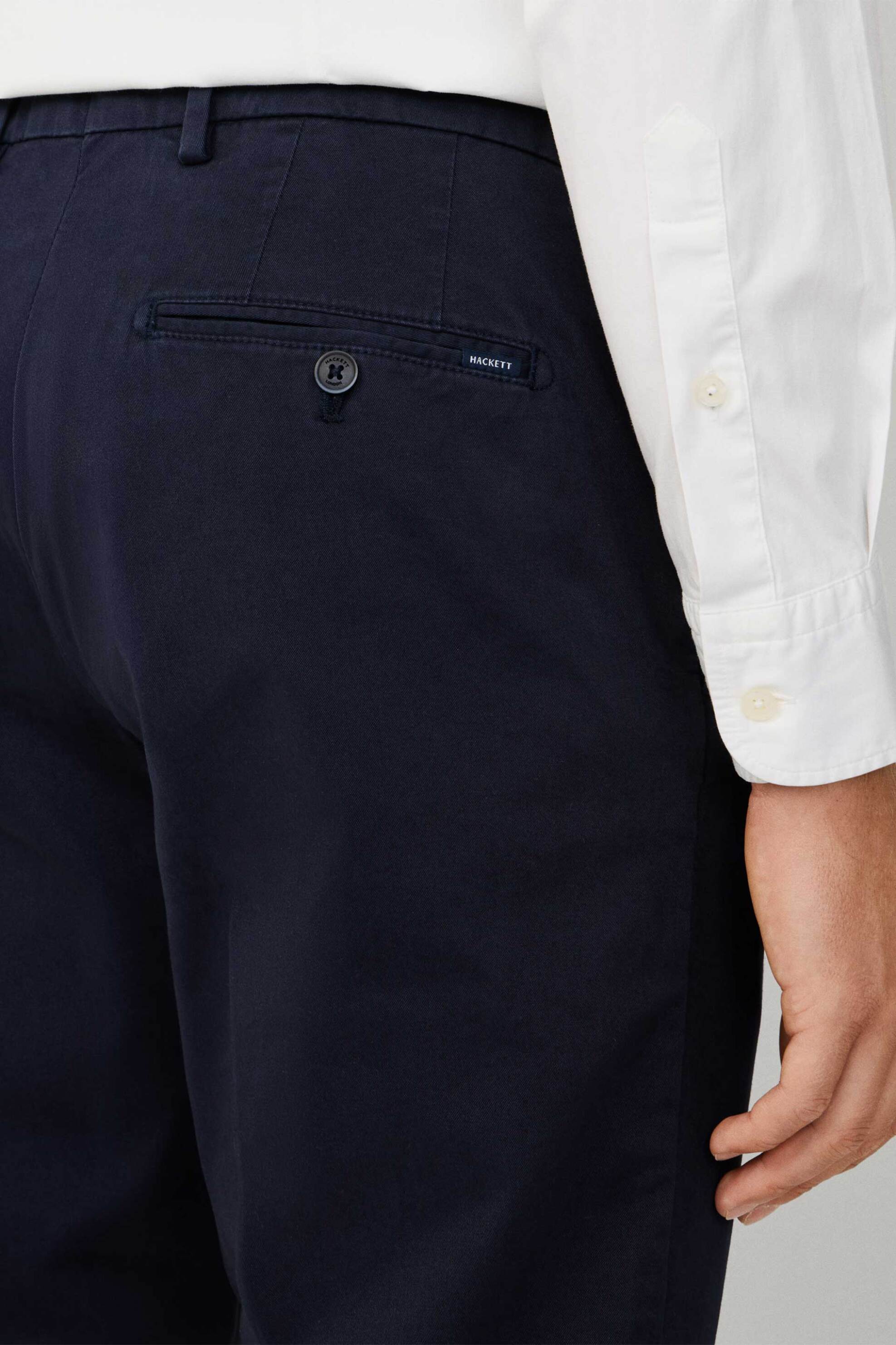 Hackett Ανδρικό Παντελόνι Chino Slim Fit - Hm2100068R Μπλε Σκούρο