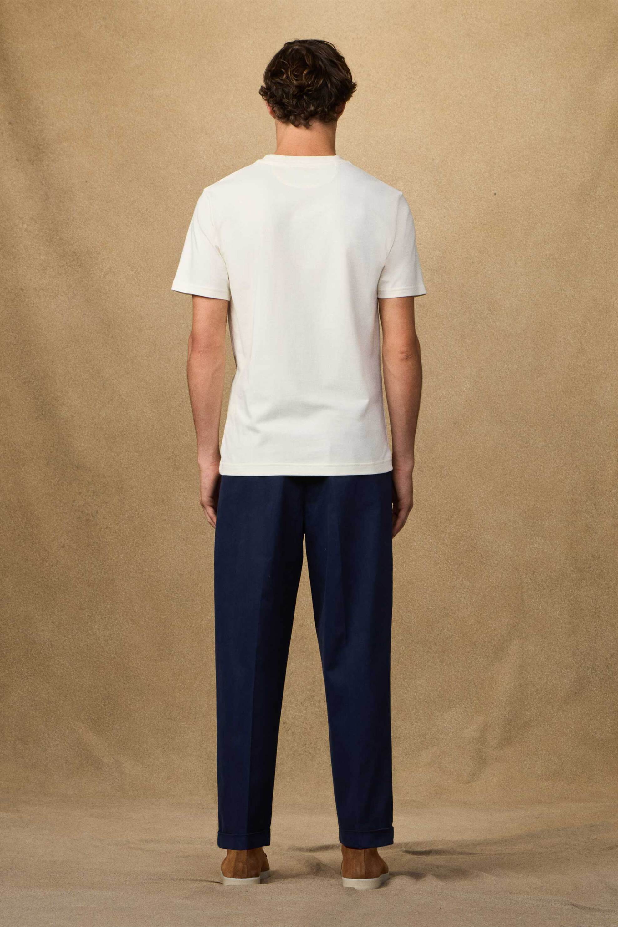 Hackett Ανδρικό T-Shirt με Graphic Logo Print Classic Fit - Hm5000057 Λευκό