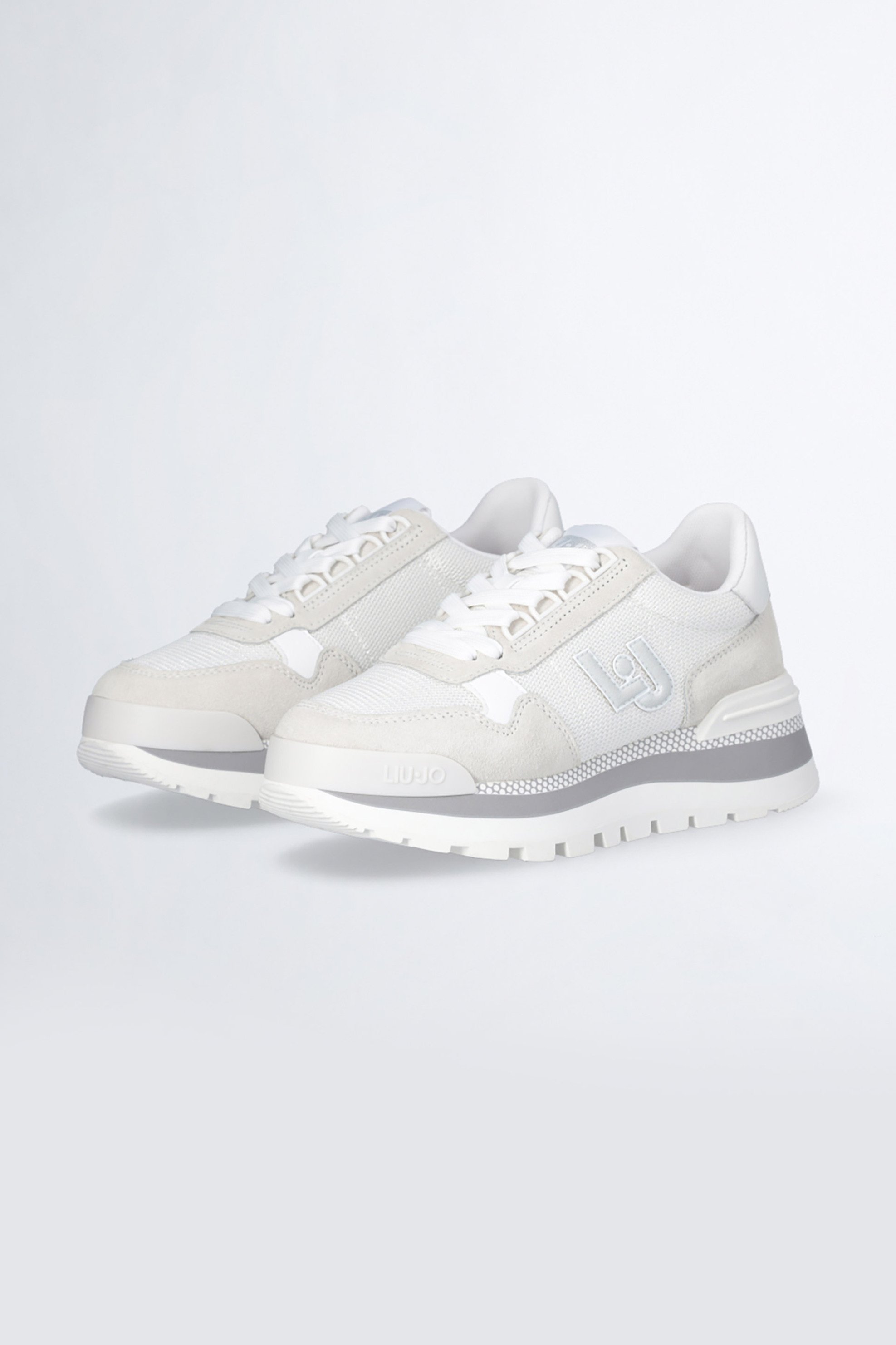 LIU JO Liu Jo γυναικεία sneakers με suede λεπτομέρειες - BA3119PX027 Λευκό - 2