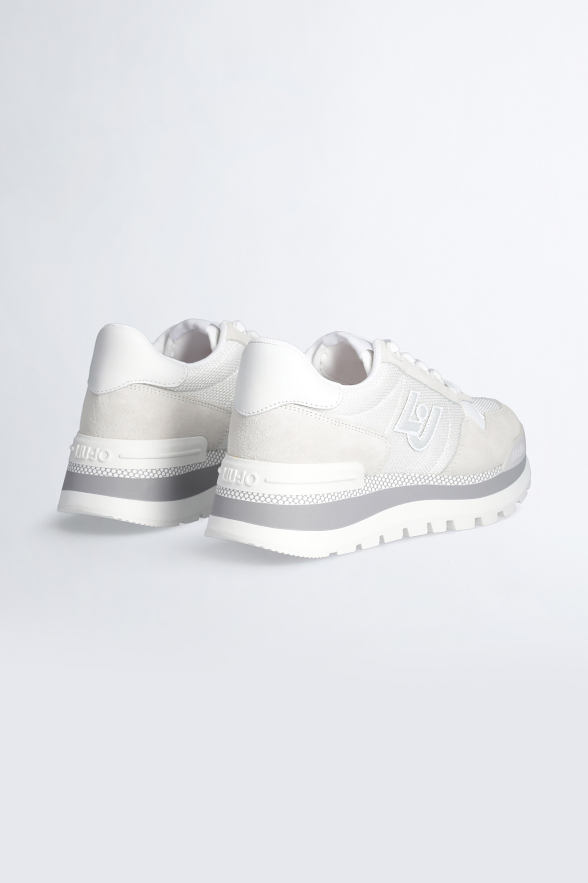 LIU JO Liu Jo γυναικεία sneakers με suede λεπτομέρειες - BA3119PX027 Λευκό - 3