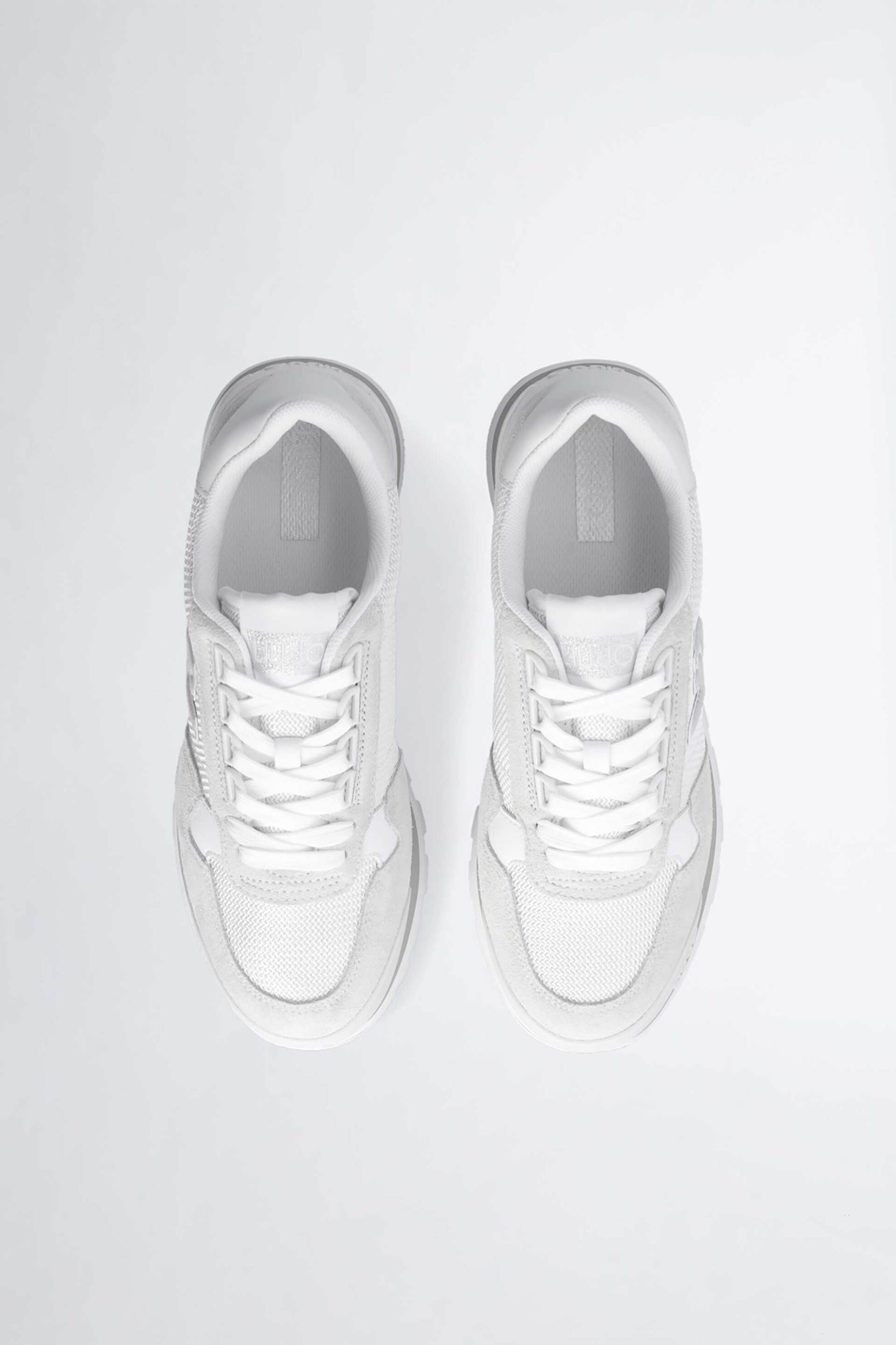 LIU JO Liu Jo γυναικεία sneakers με suede λεπτομέρειες - BA3119PX027 Λευκό - 4