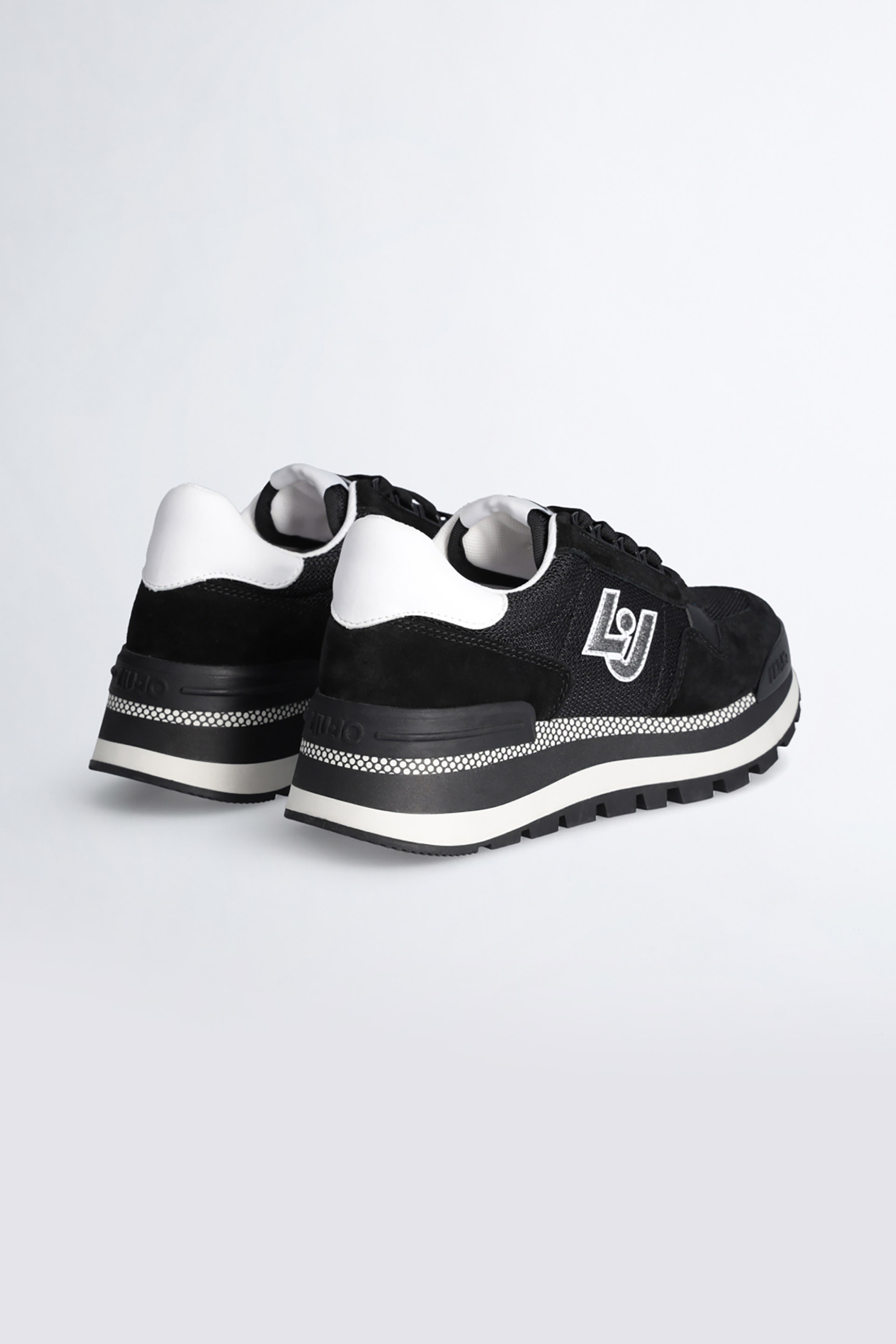 LIU JO Liu Jo γυναικεία sneakers με suede λεπτομέρειες - BA3119PX027 Μαύρο - 3