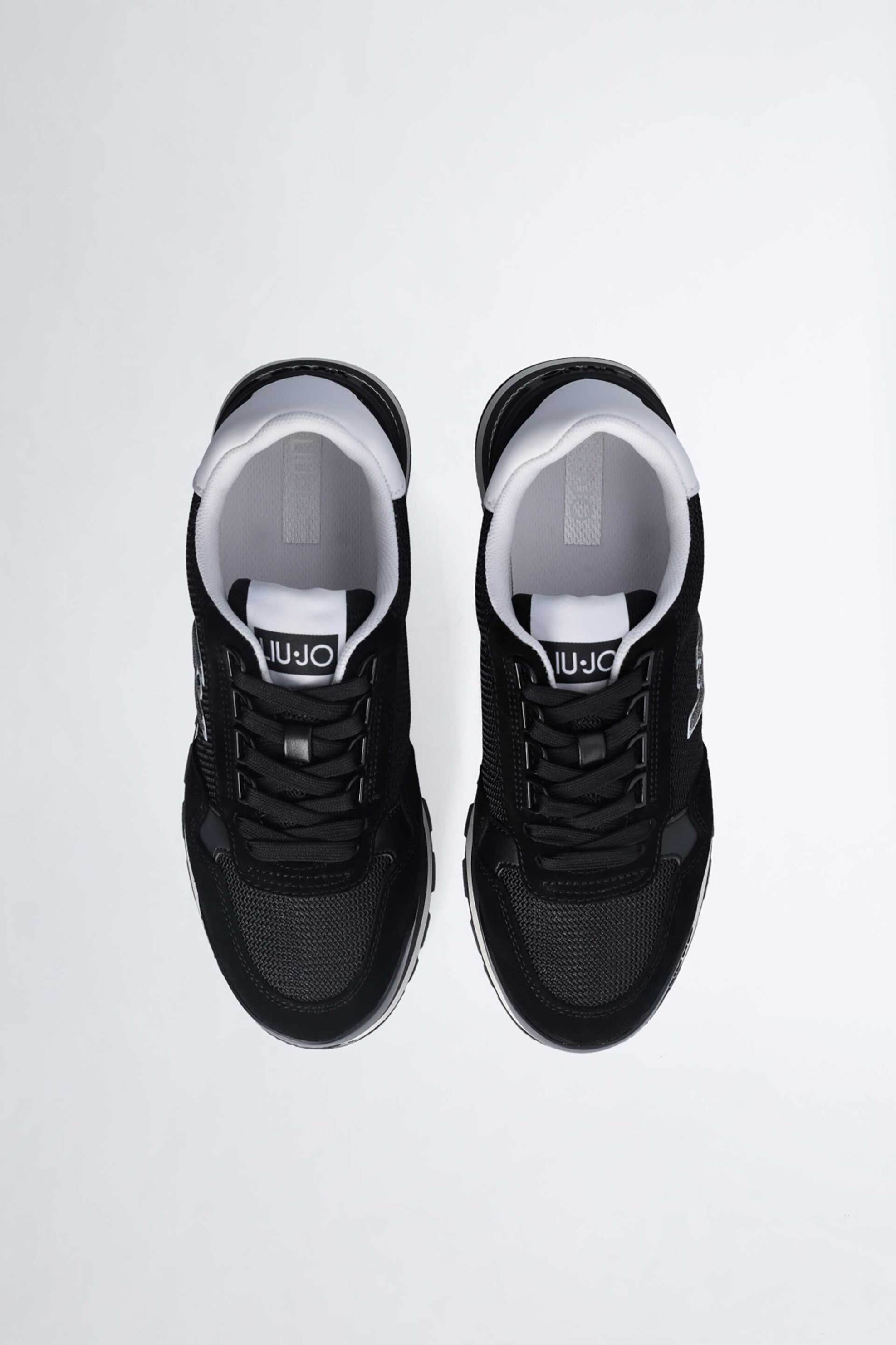 LIU JO Liu Jo γυναικεία sneakers με suede λεπτομέρειες - BA3119PX027 Μαύρο - 4
