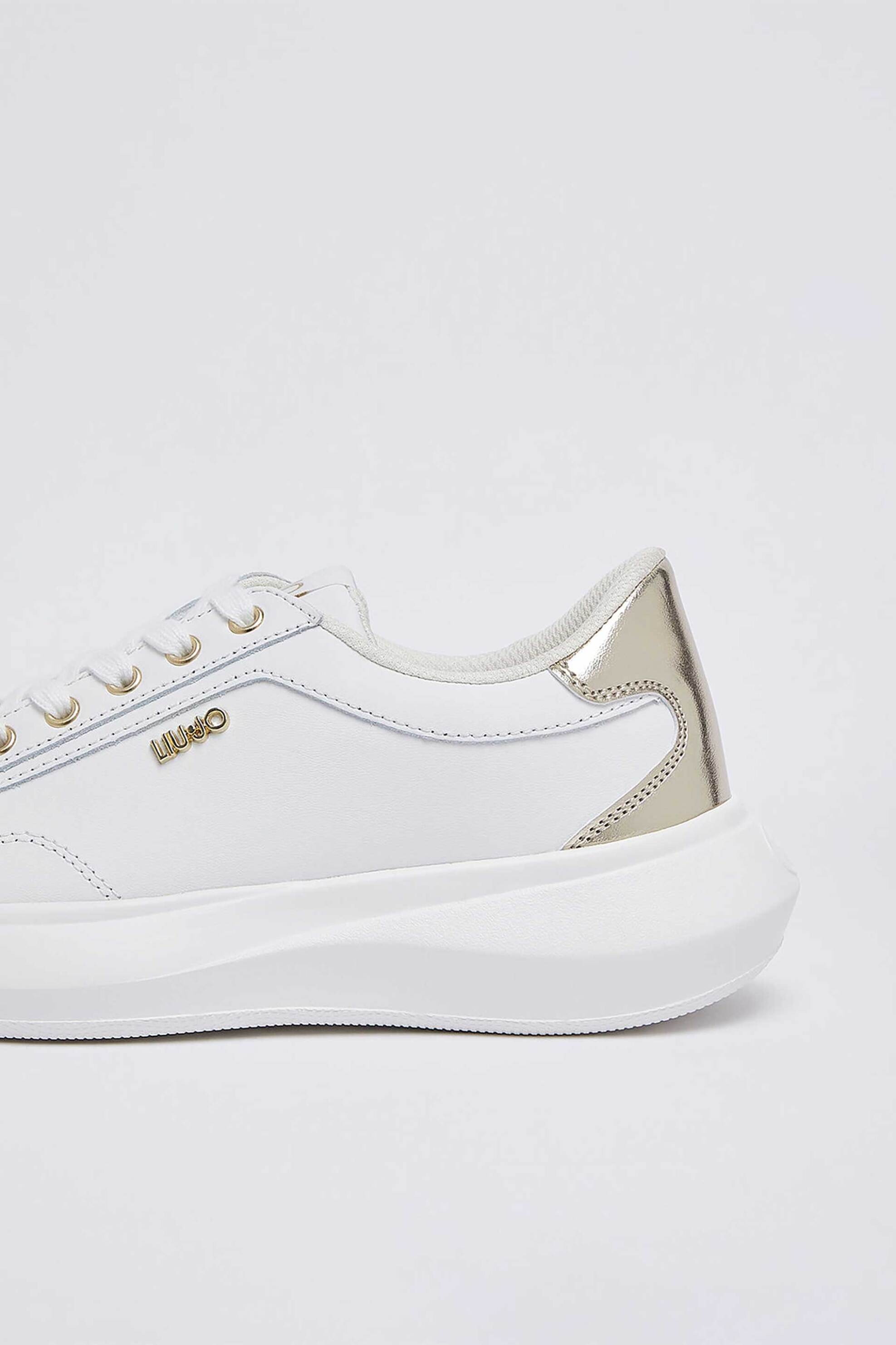 Liu Jo Γυναικεία Sneakers με Χρυσές Λεπτομέρειες - Ba6069Px026 Λευκό