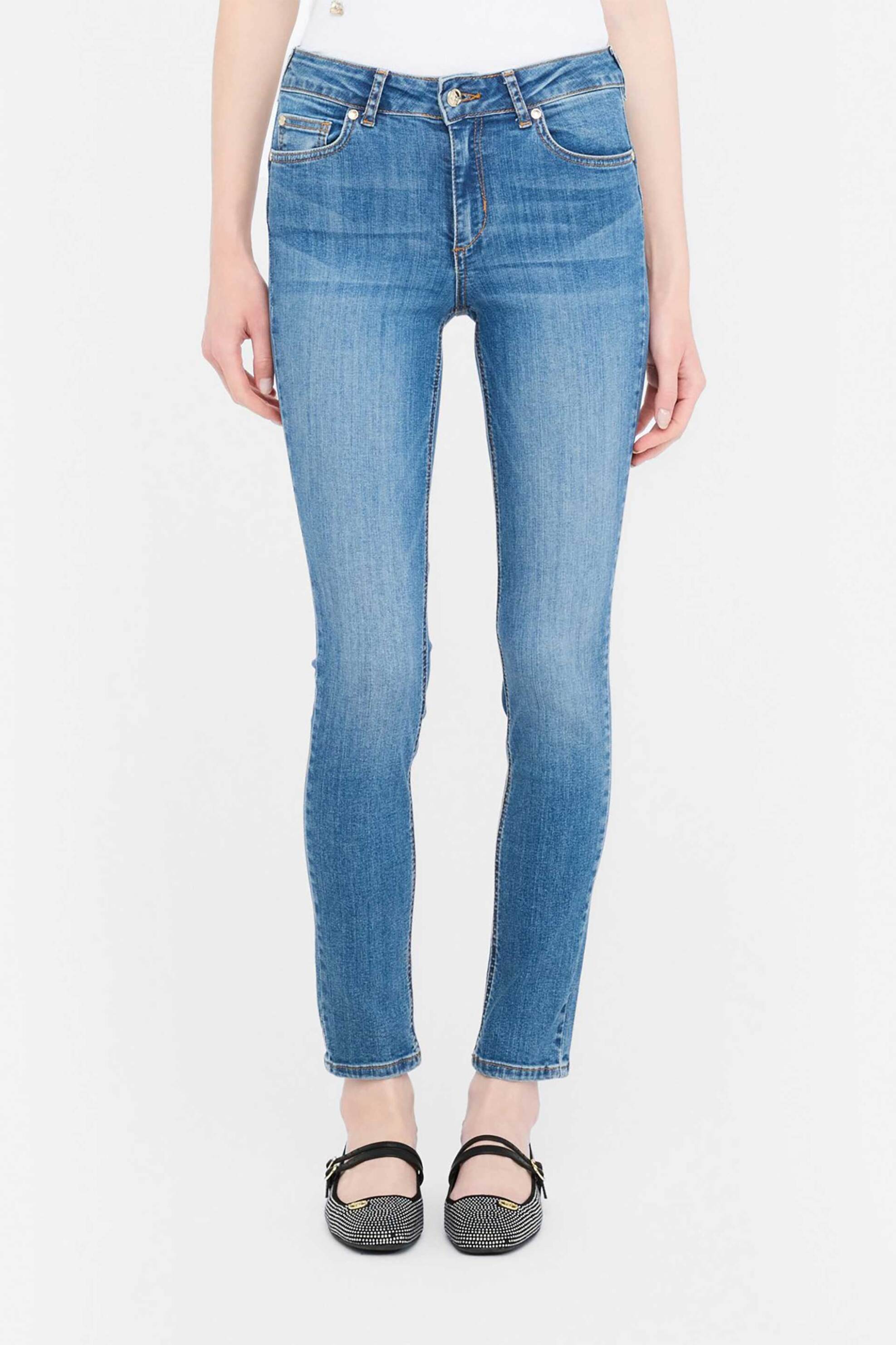 Liu Jo γυναικείo τζιν παντελόνι Skinny Fit - UF5013D0236 Denim Blue