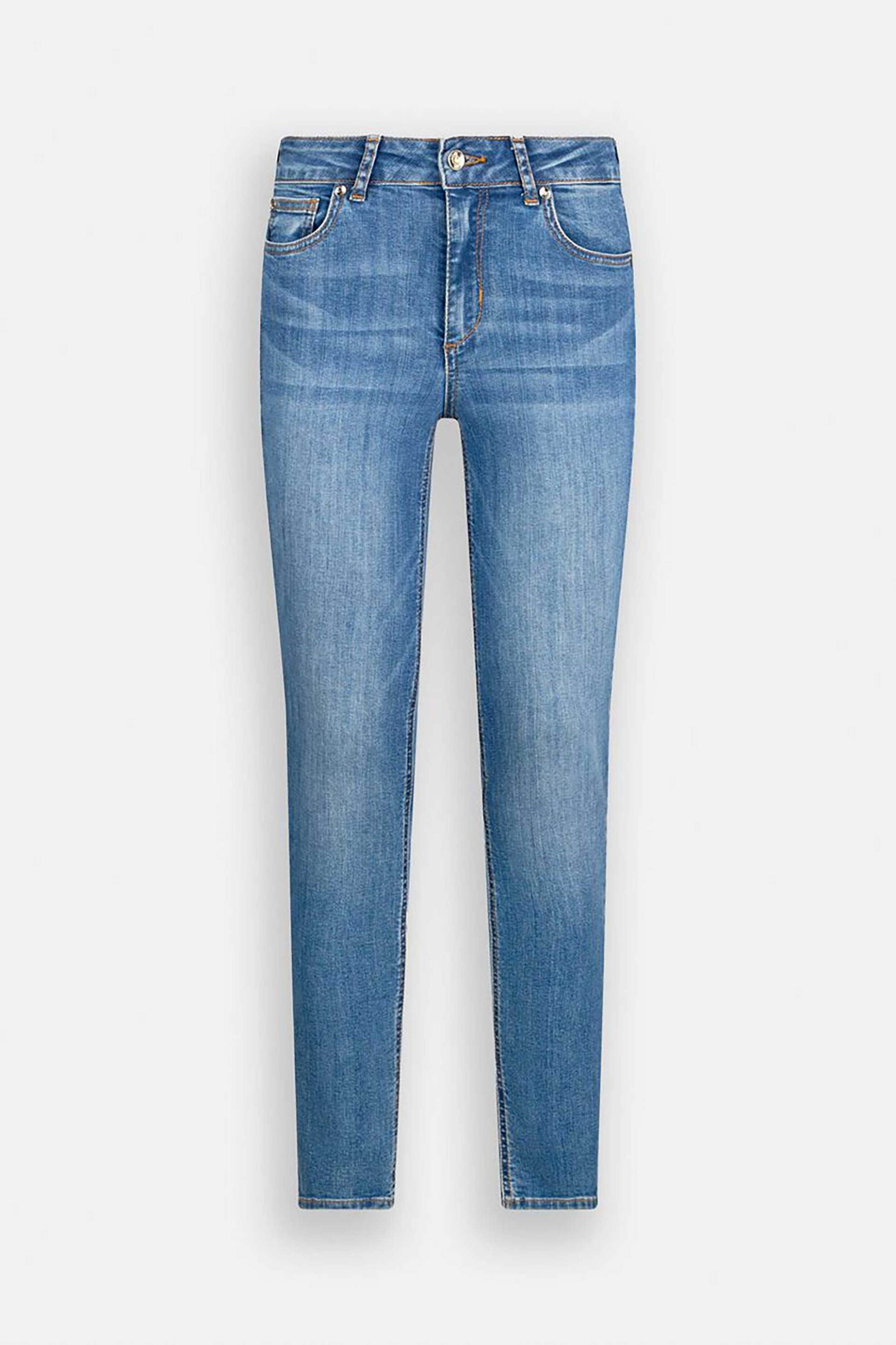 LIU JO Liu Jo γυναικείo τζιν παντελόνι Skinny Fit - UF5013D0236 Denim Blue - 4
