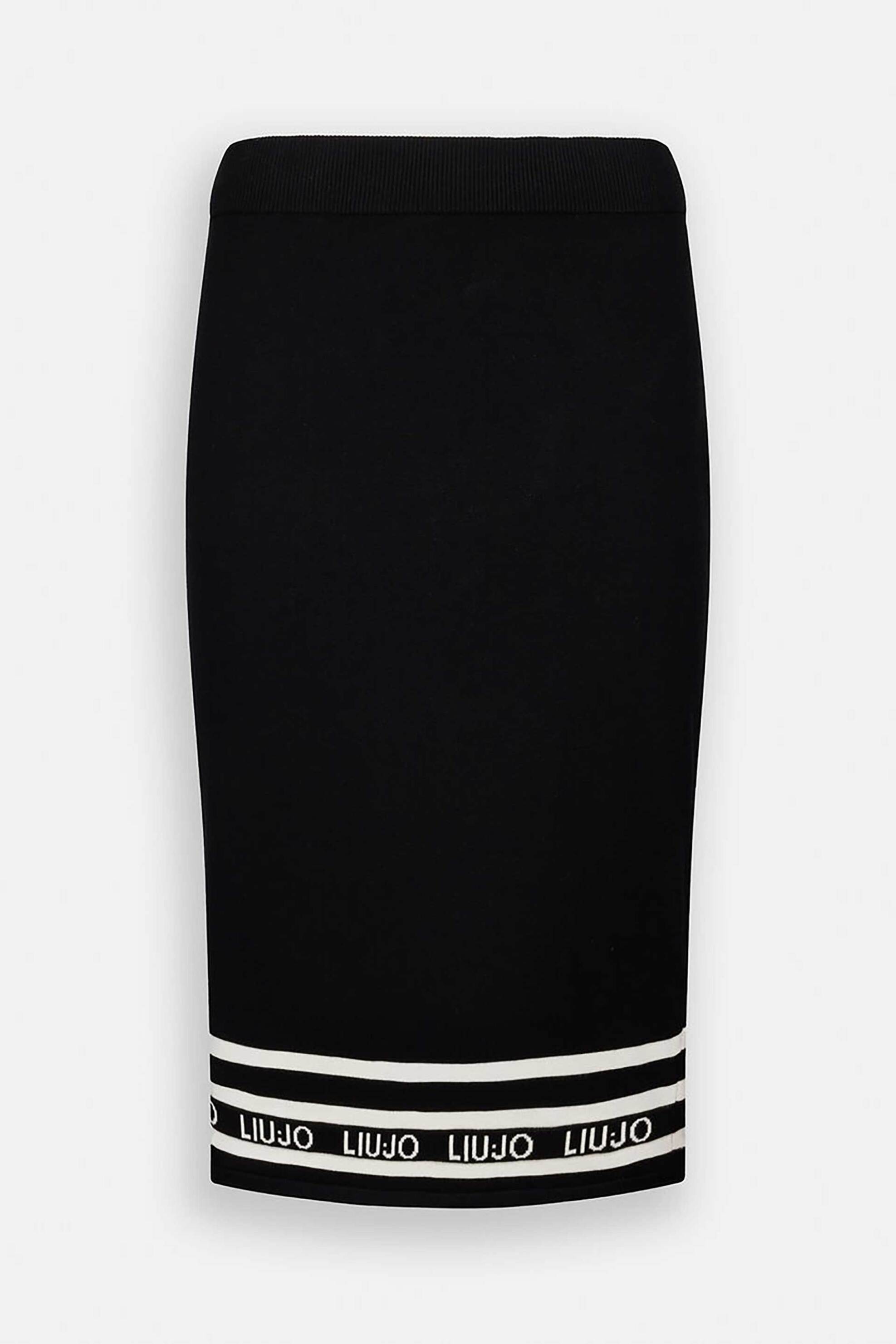 Liu Jo γυναικεία πλεκτή φούστα pencil - TF5217MS63L Μαύρο φωτογραφία