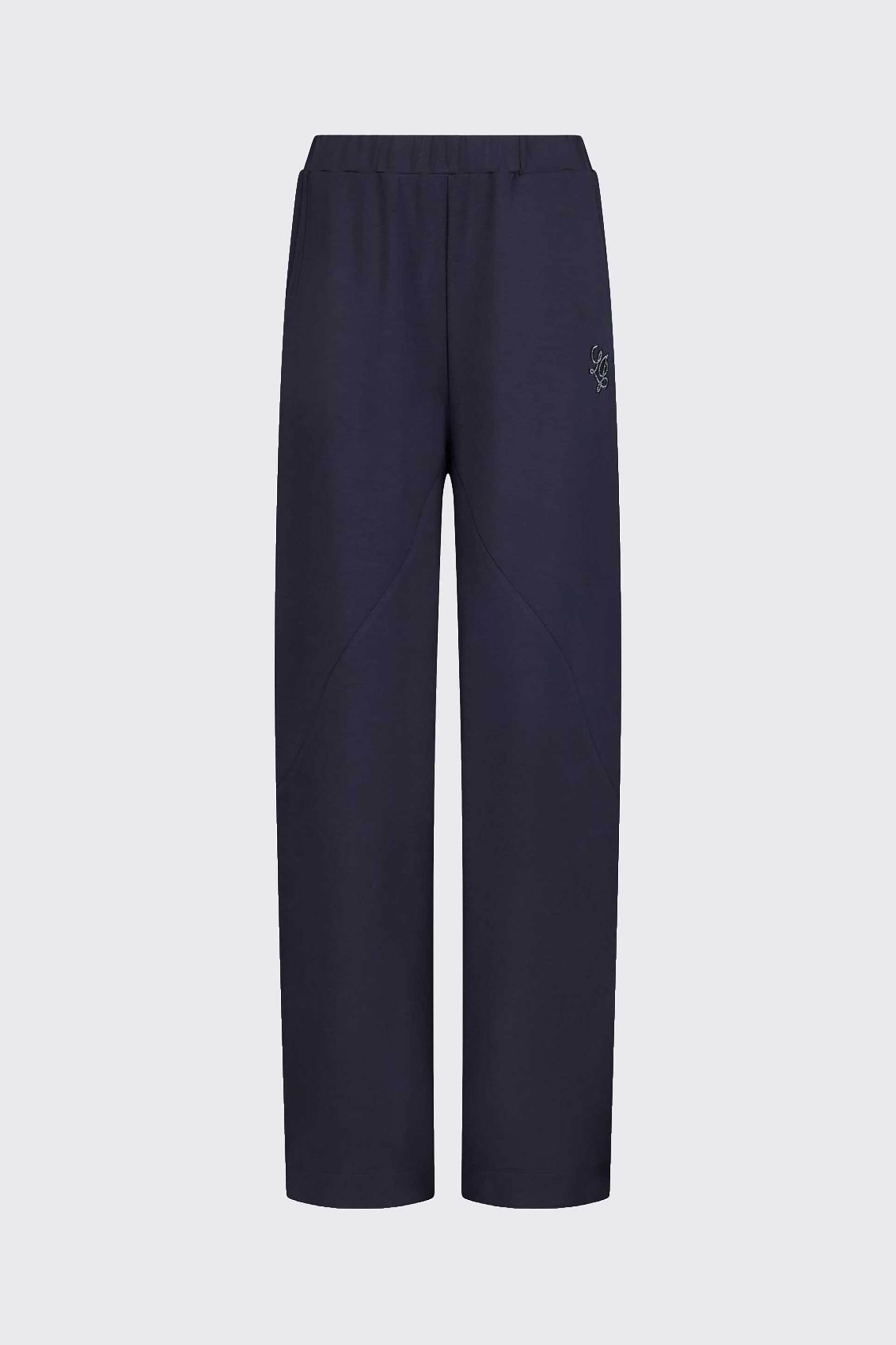 Liu Jo Γυναικείο Παντελόνι Φόρμας Relaxed Fit - Ta6080Js869 Σκούρο Μπλε