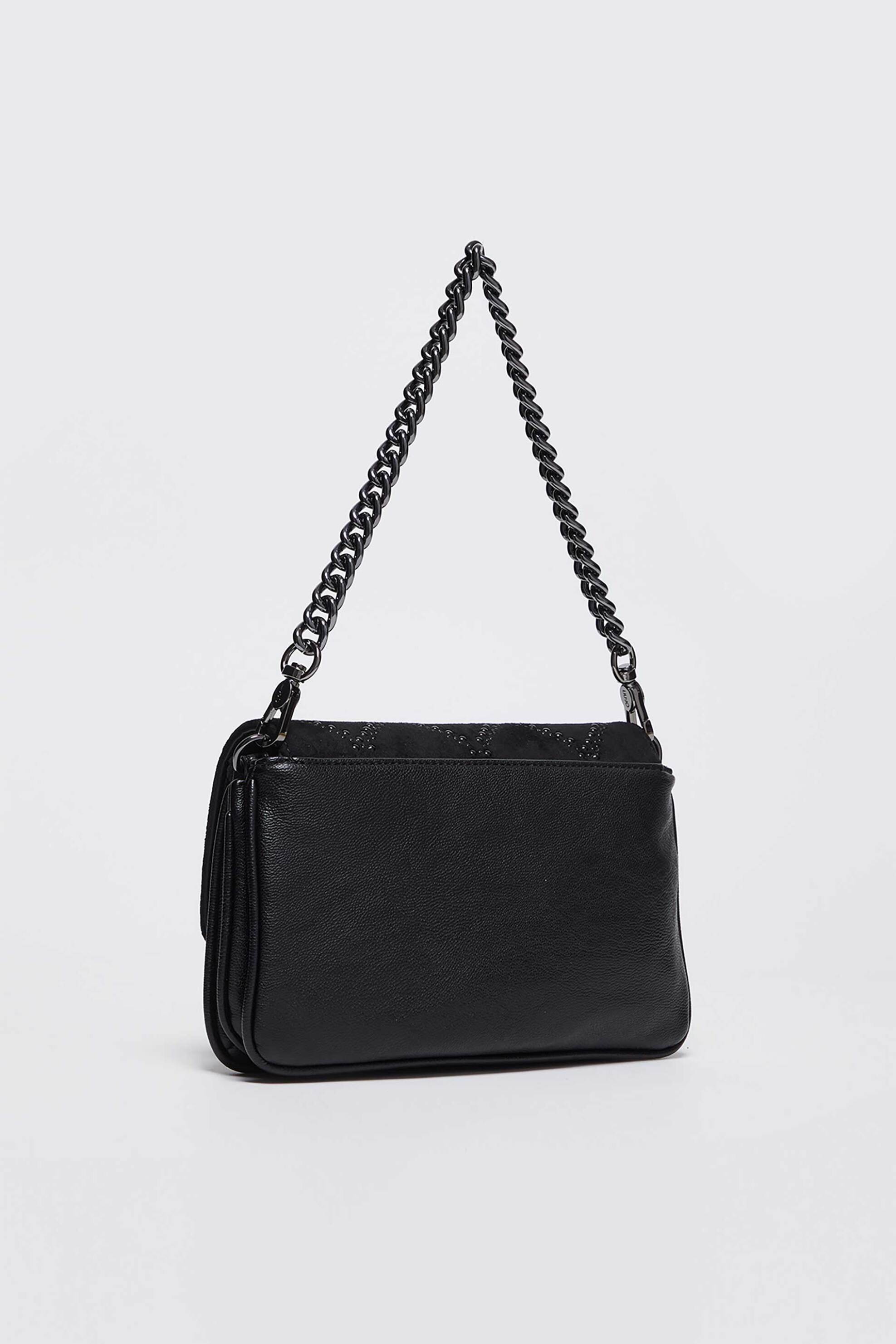 Liu Jo γυναικείo mini bag μονόχρωμομε διακοσμητικά τρούκς - AF4224E0160 Μαύρο φωτογραφία