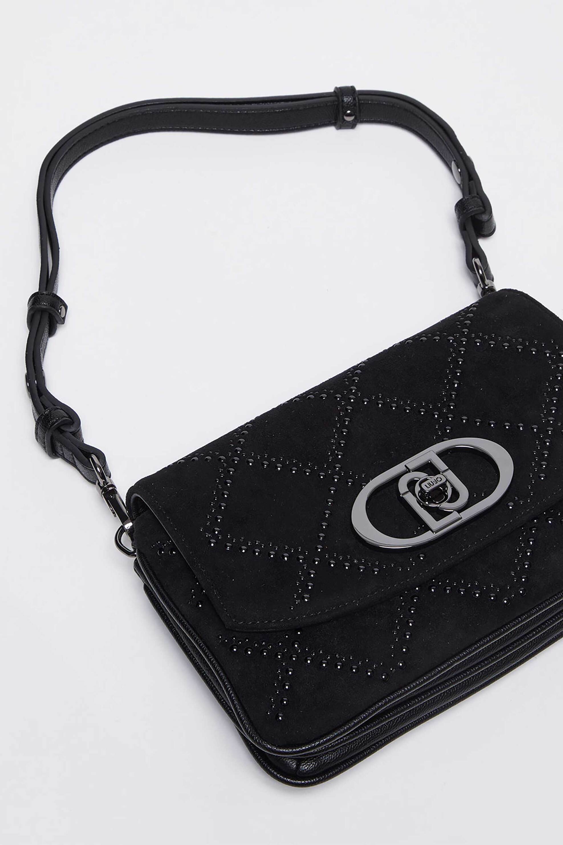 Liu Jo γυναικείo mini bag μονόχρωμομε διακοσμητικά τρούκς - AF4224E0160 Μαύρο φωτογραφία