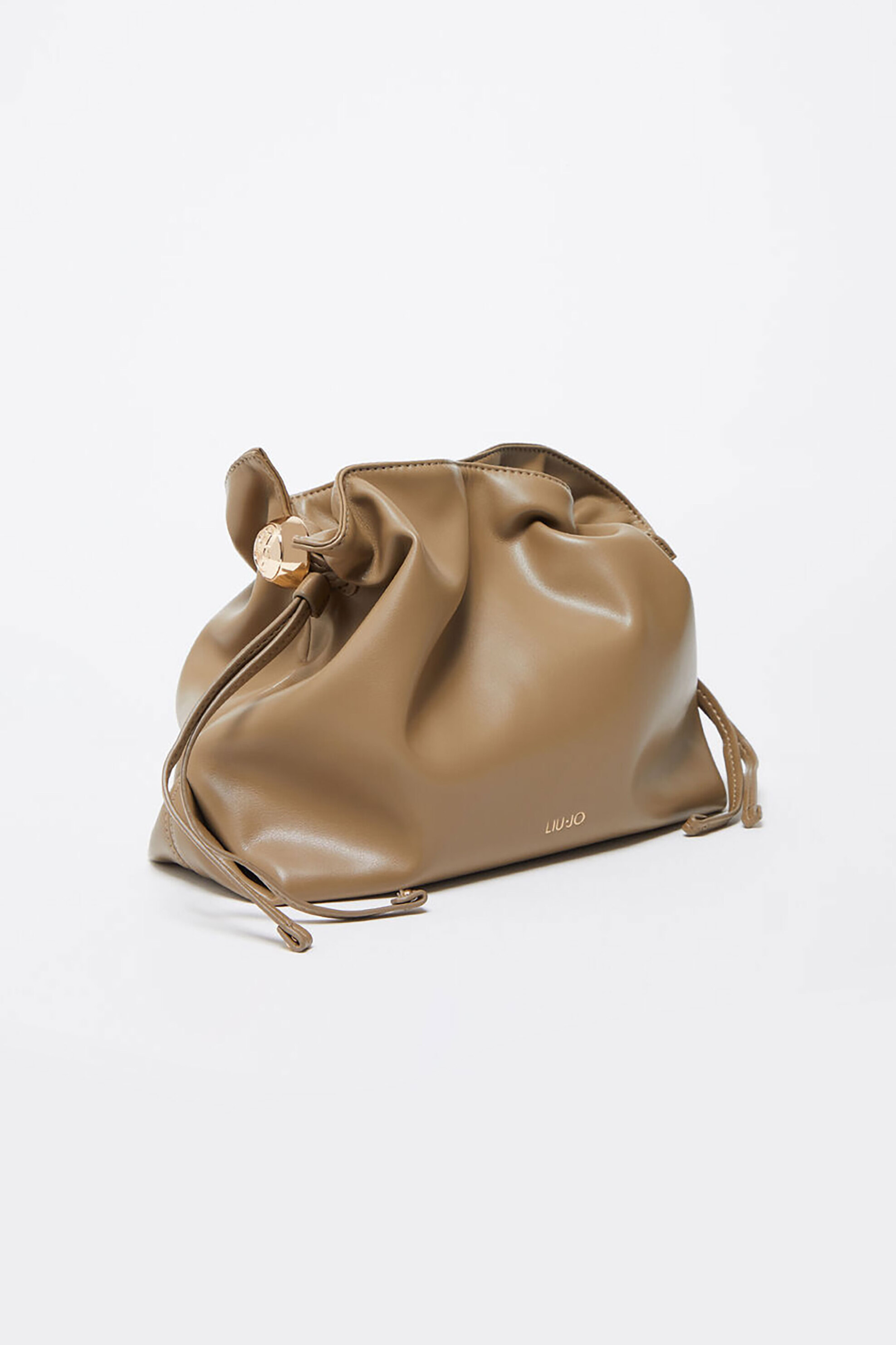 Liu Jo γυναικείo mini bag πουγκί "Riccy Medium" - AA6096E0958 Μπεζ φωτογραφία