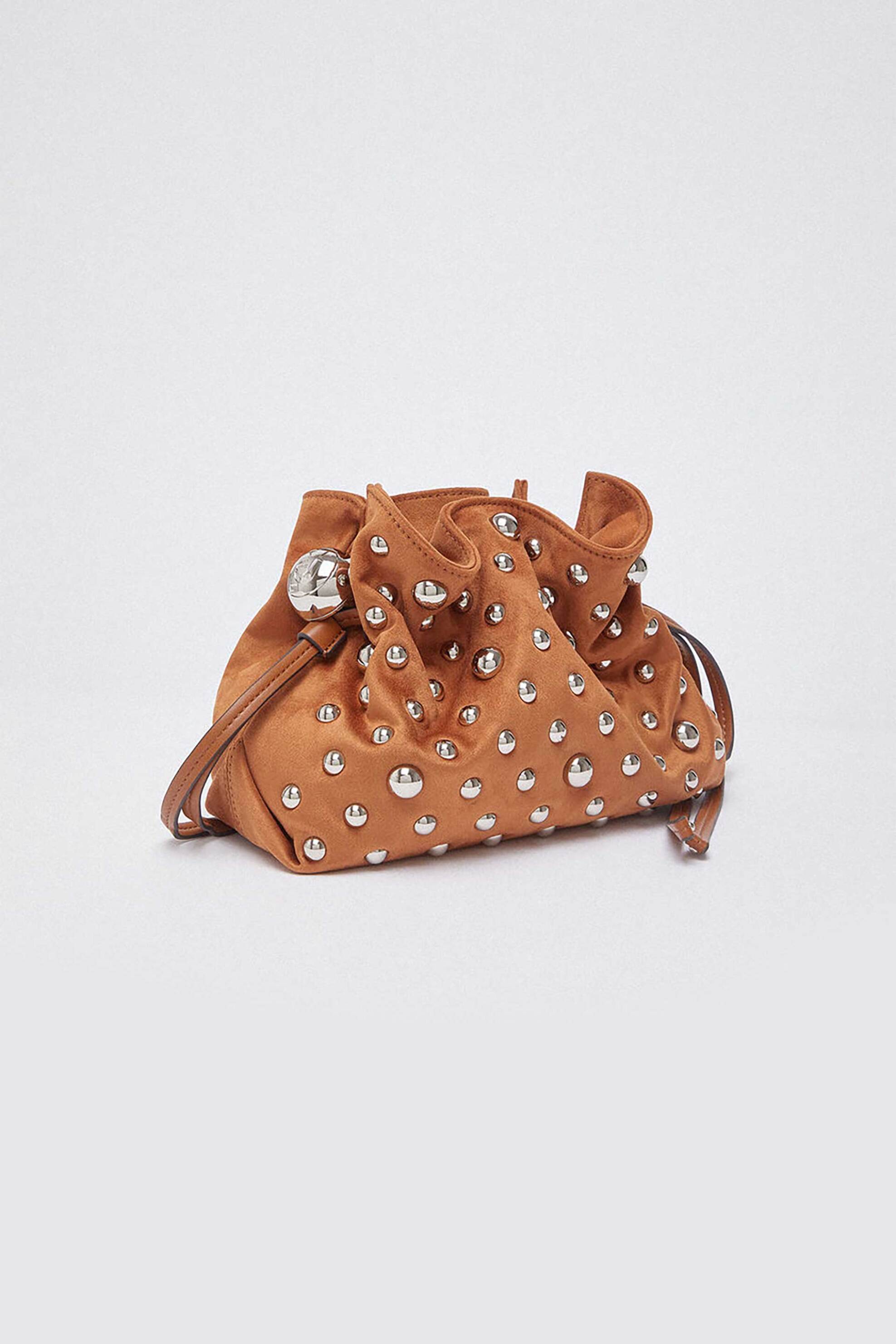Liu Jo γυναικείo mini bag πουγκί με τρούκς "Riccy Small" - AA6099T426A Κεραμιδί φωτογραφία