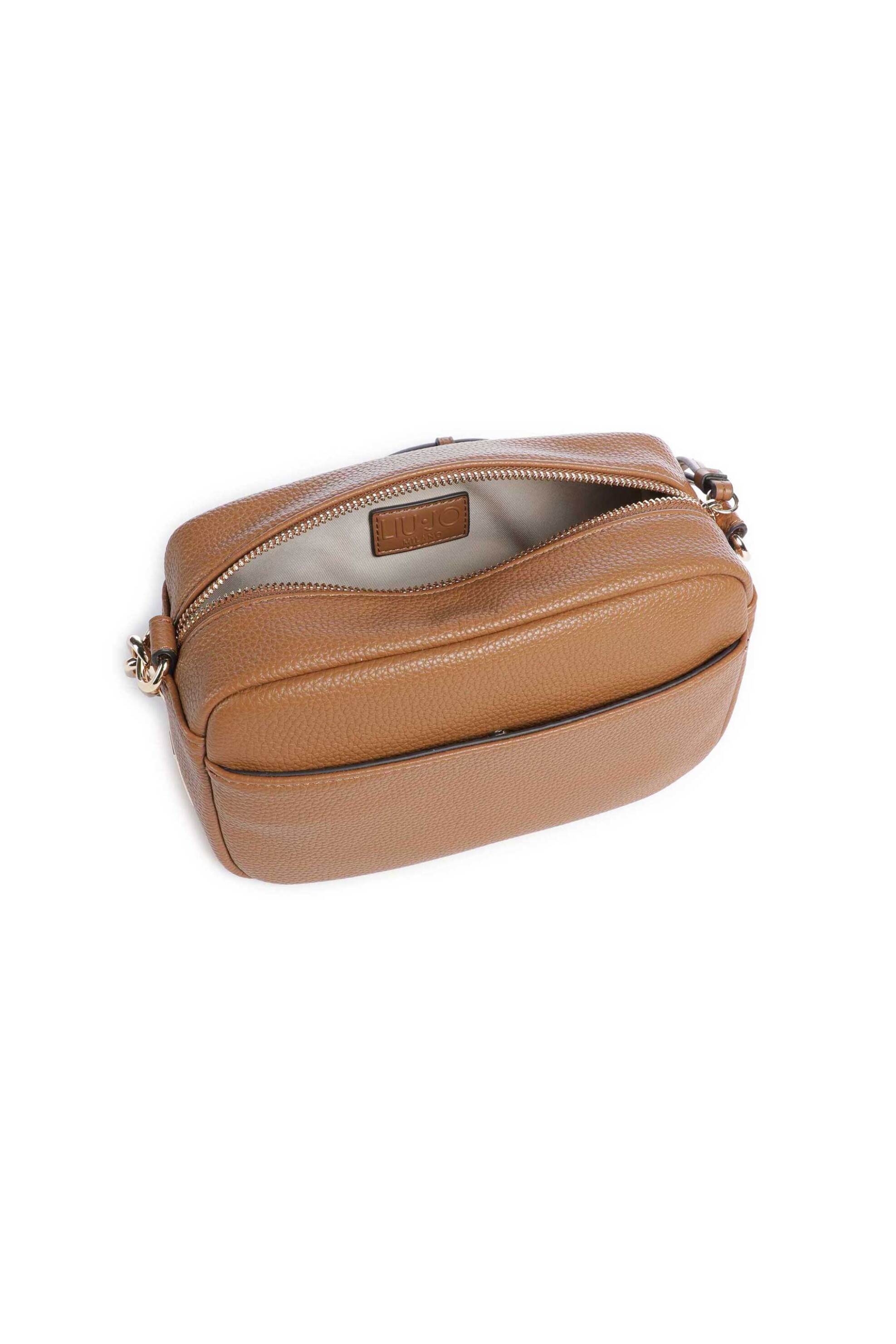 Liu Jo Γυναικεία Τσάντα Crossbody με Μεταλλικό Λογότυπο Faiza M - Af6040Es039 Ταμπά
