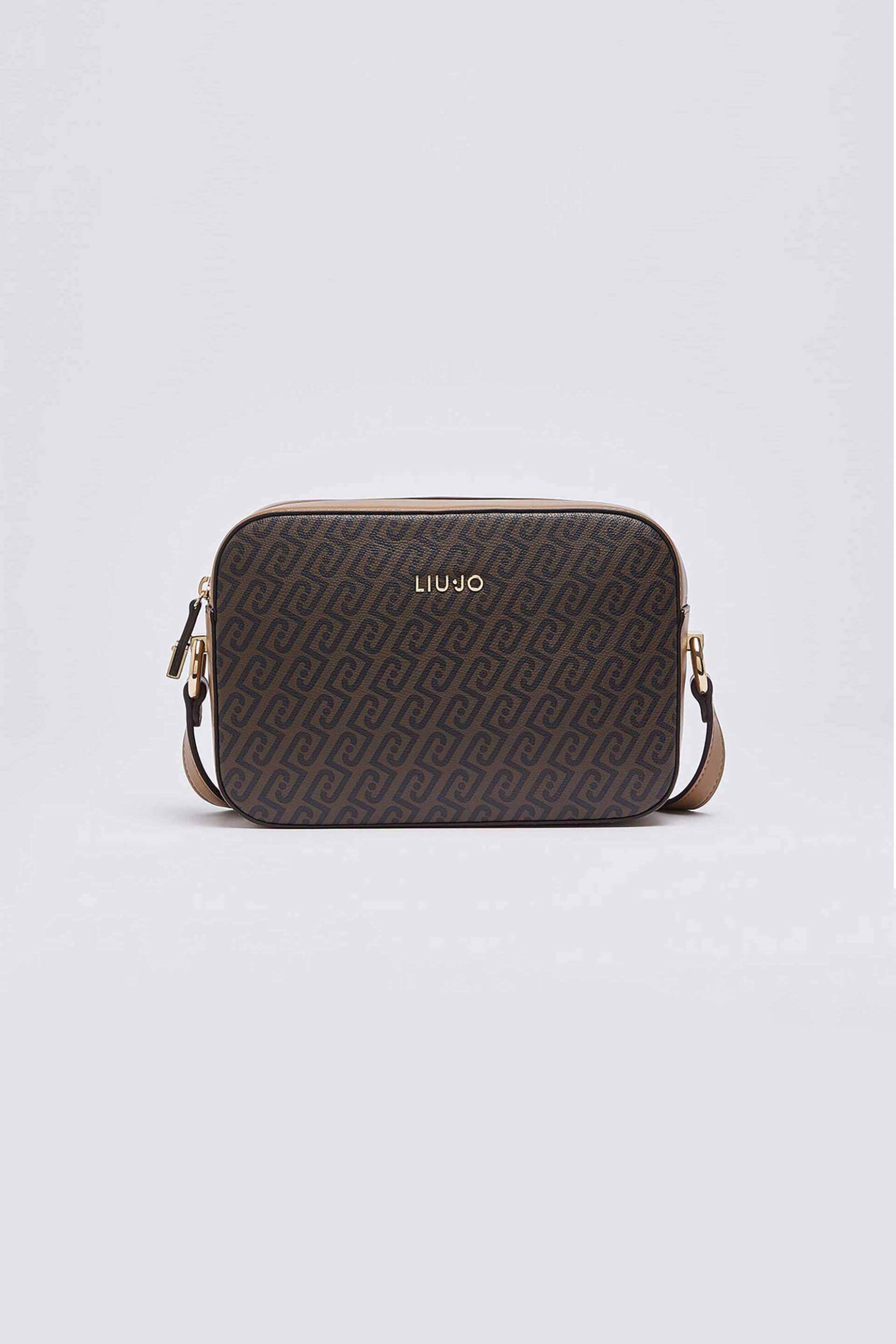Liu Jo γυναικεία τσάντα crossbody με all-over logo - AF6211E1137 Ταμπά