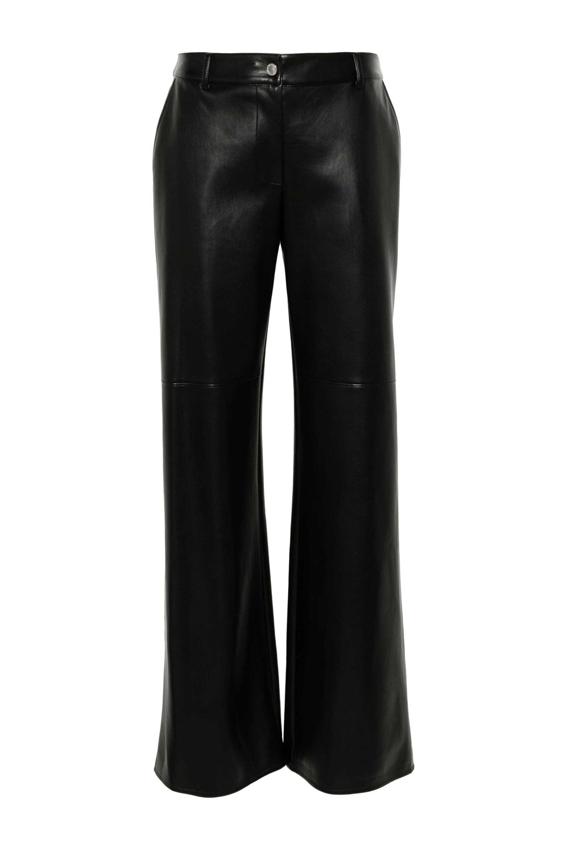 Patrizia Pepe γυναικείο παντελόνι καμπάνα μονόχρωμο - 8P0623E005 Μαύρο φωτογραφία