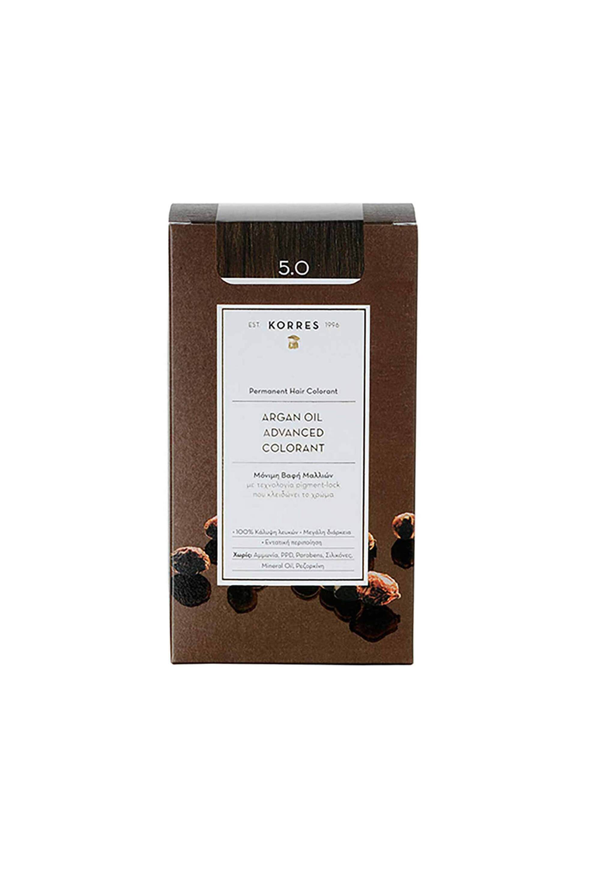 KORRES Korres Argan Oil Advanced Colorant 5.0 Καστανό Ανοιχτό - 21006605