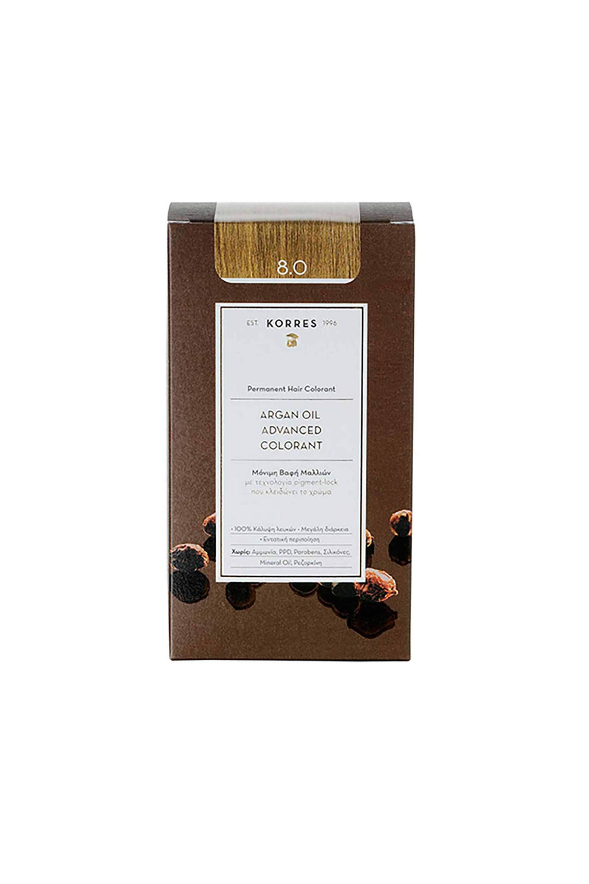 KORRES Korres Argan Oil Advanced Colorant 8.0 Ξανθό Ανοιχτό - 21006608