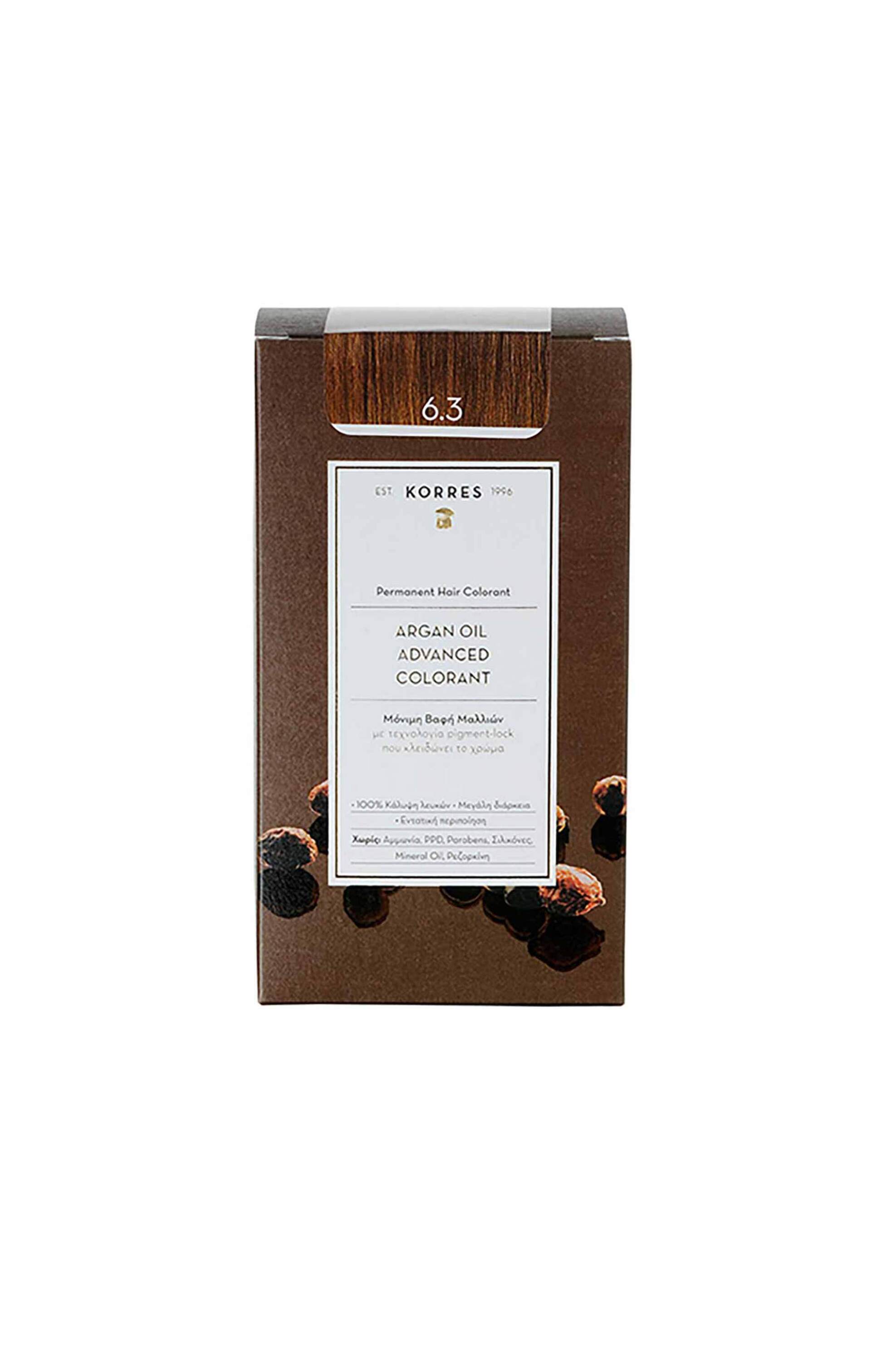 KORRES Korres Argan Oil Advanced Colorant 6.3 Ξανθό Σκούρο Χρυσό - 21006620