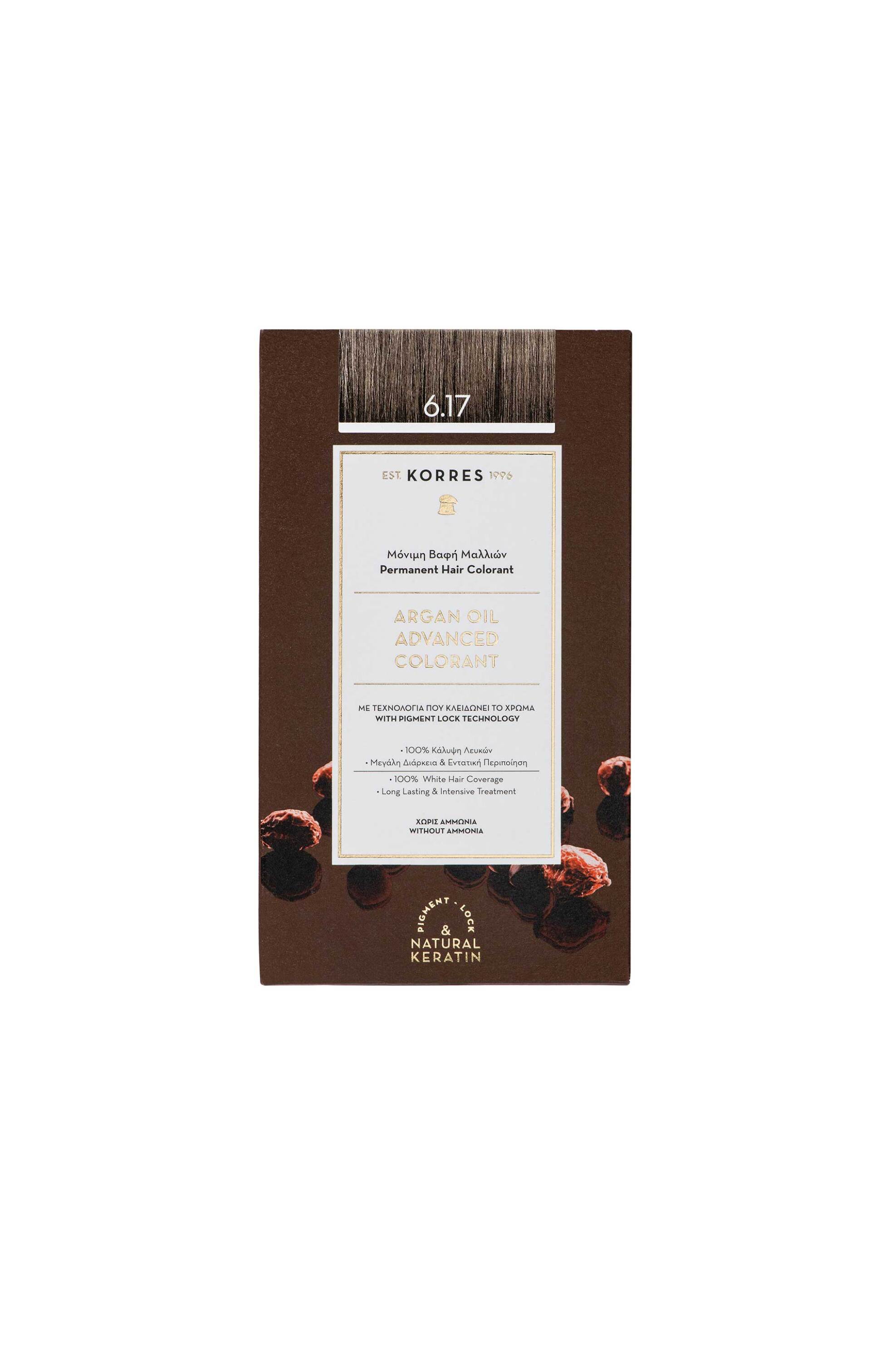KORRES Korres Argan Oil Advanced Colorant 6.17 Ξανθό Σκούρο Μπεζ - 21010046