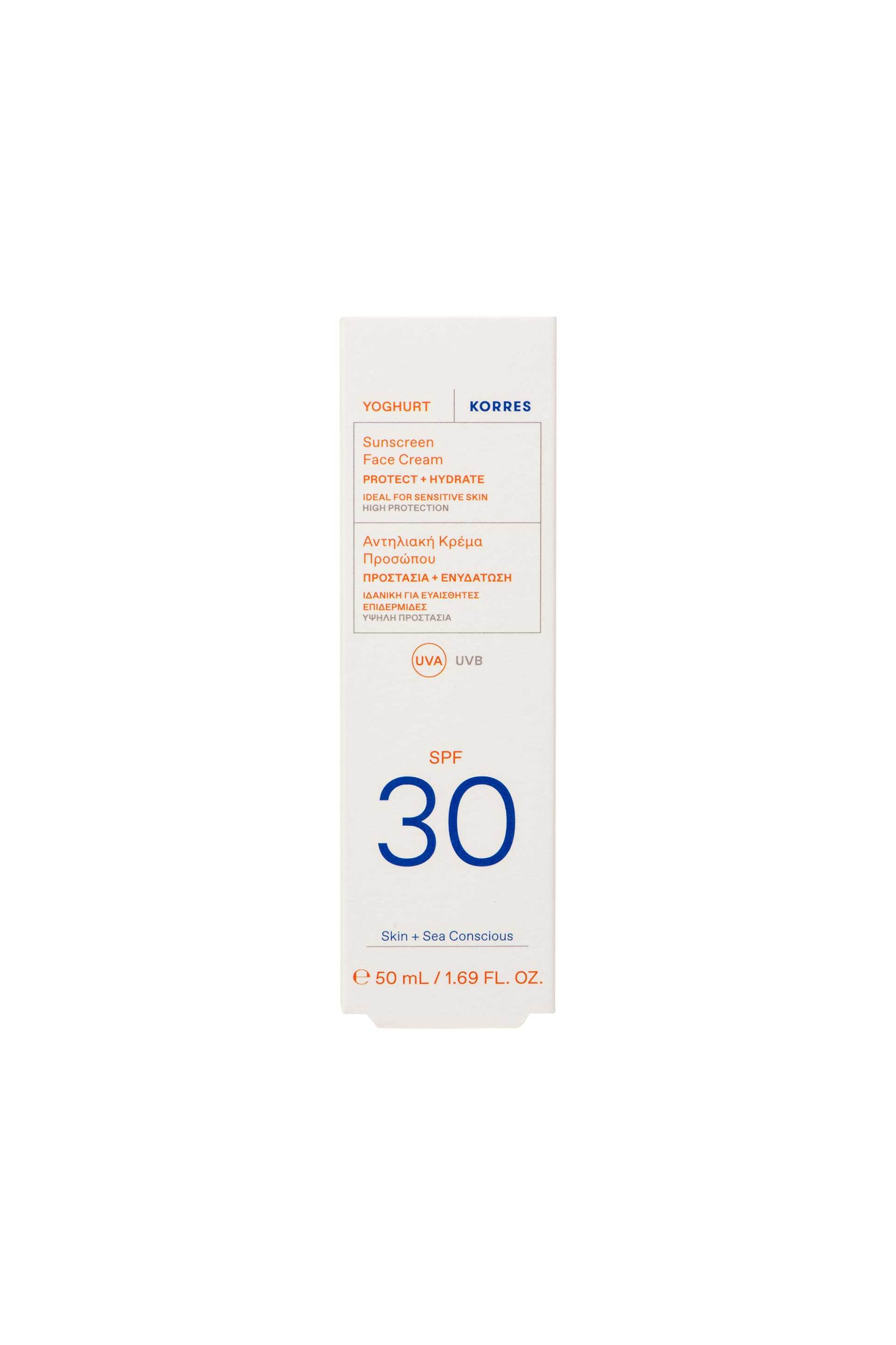 Korres Γιαούρτι Αντηλιακή Κρέμα Προσώπου Spf 30 50 ml - 21012552 φωτογραφία