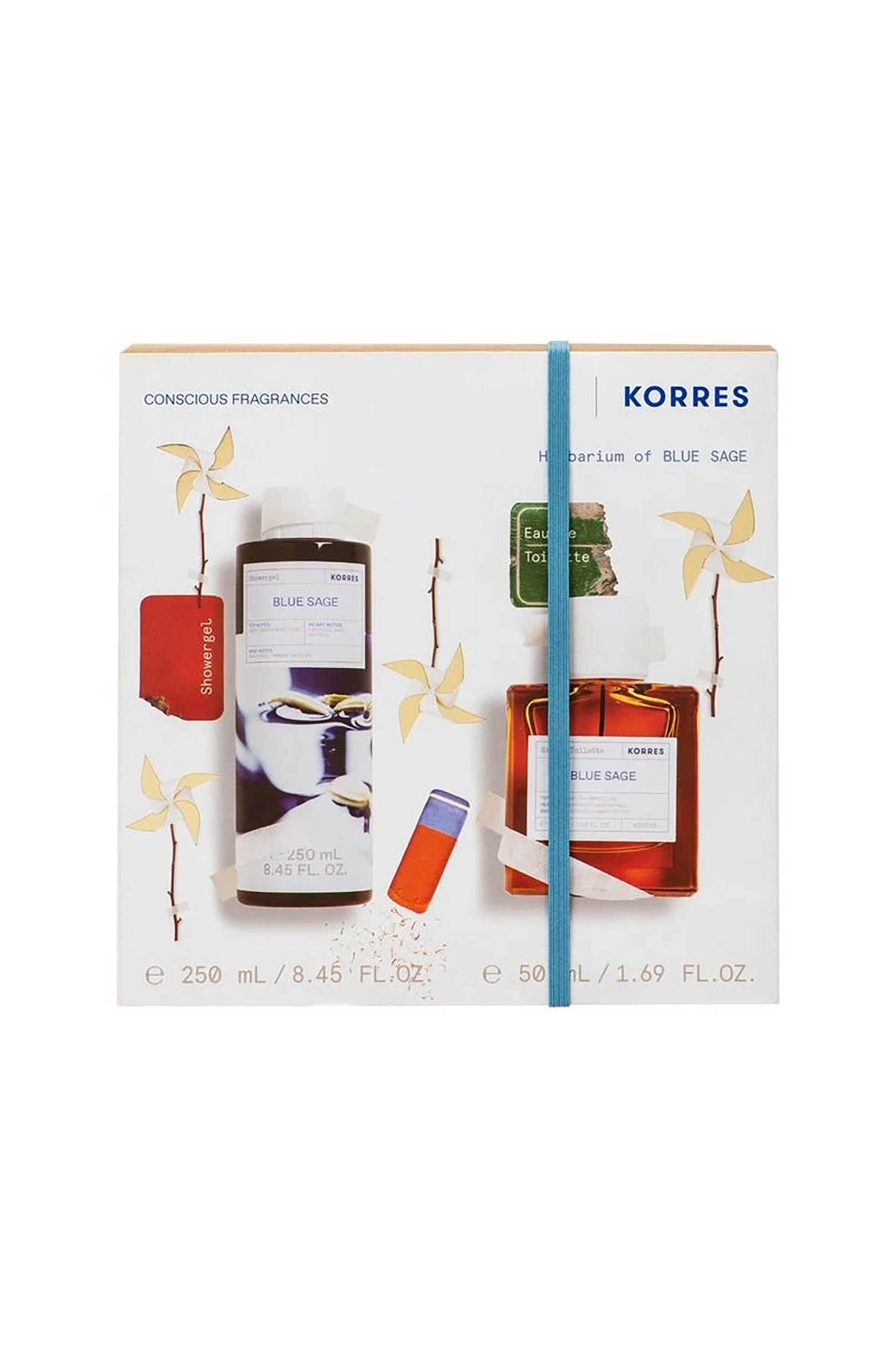 Korres Herbarium of Blue Sage Ανδρικό Αφρόλουτρο 250 ml + Eau de Toilette Blue Sage Ανδρικό Άρωμα 50 ml - 21012819