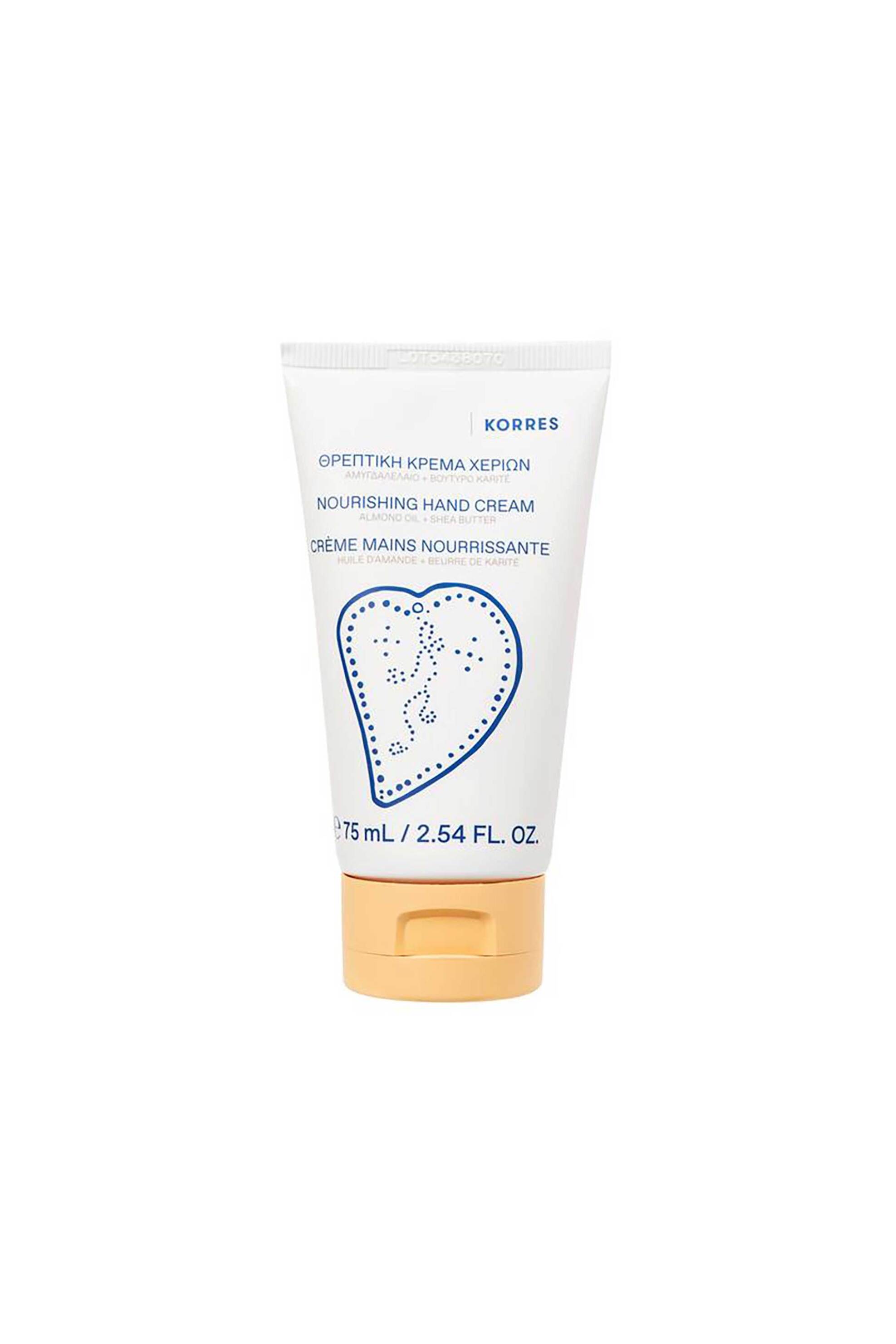 Korres Αμυγδαλέλαιο + Βούτυρο Karite Θρεπτική Κρέμα Χεριών 75 ml