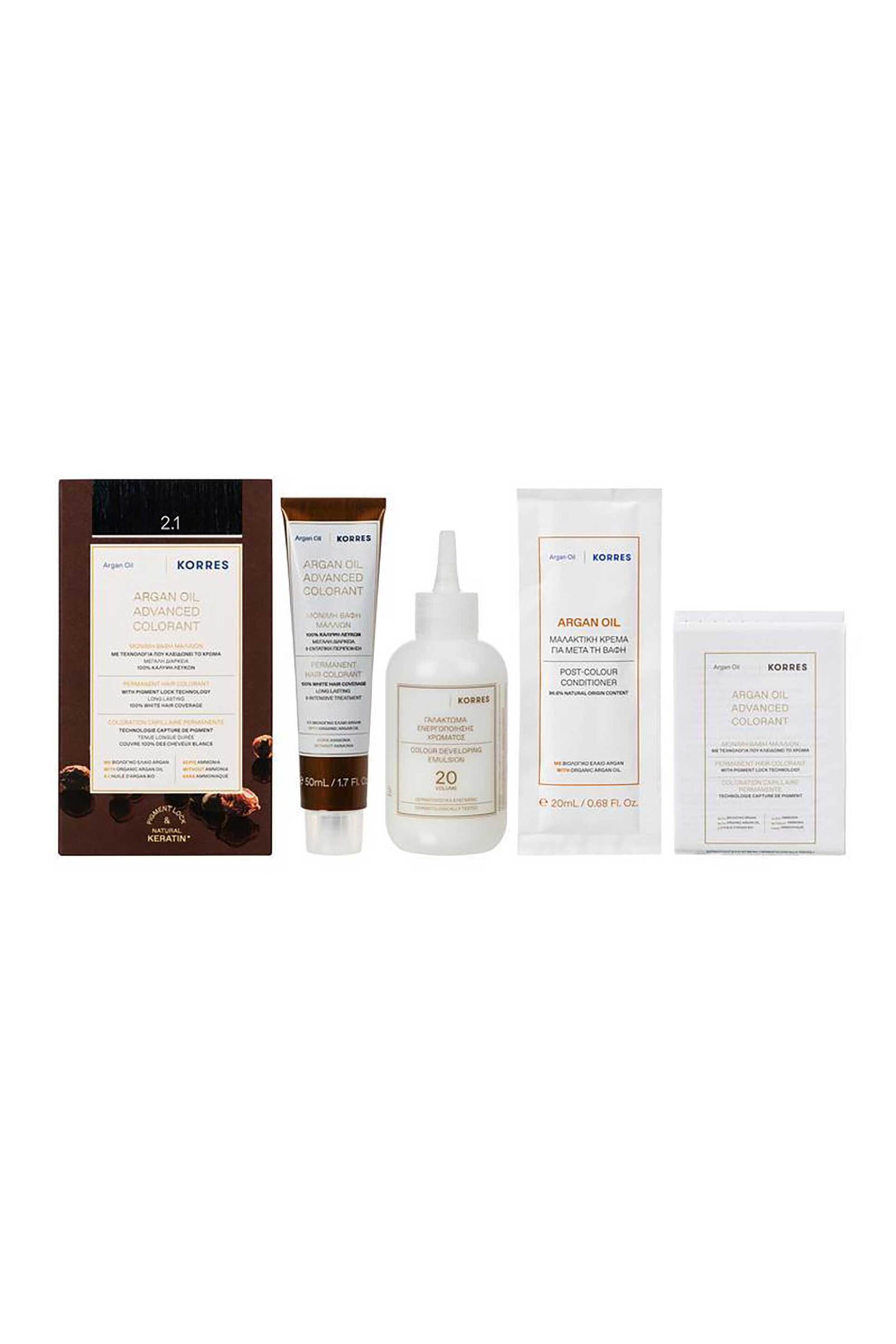 Korres Argan Oil Advanced Colorant 2.1 Μαύρο Μπλε - 21013359 φωτογραφία