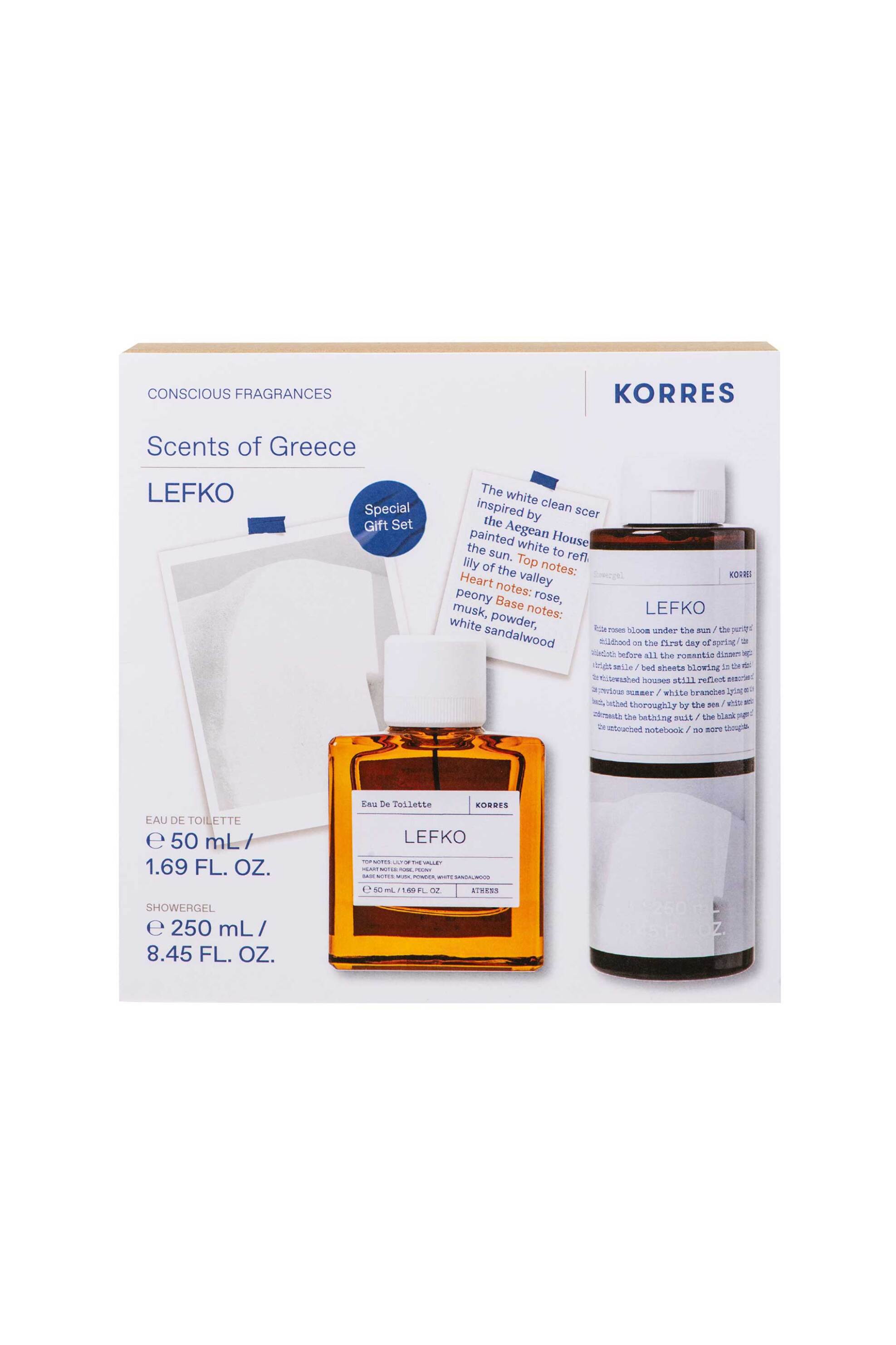 Korres Promo Lefko Eau de Toilette 50 ml + Αφρόλουτρο 250 ml