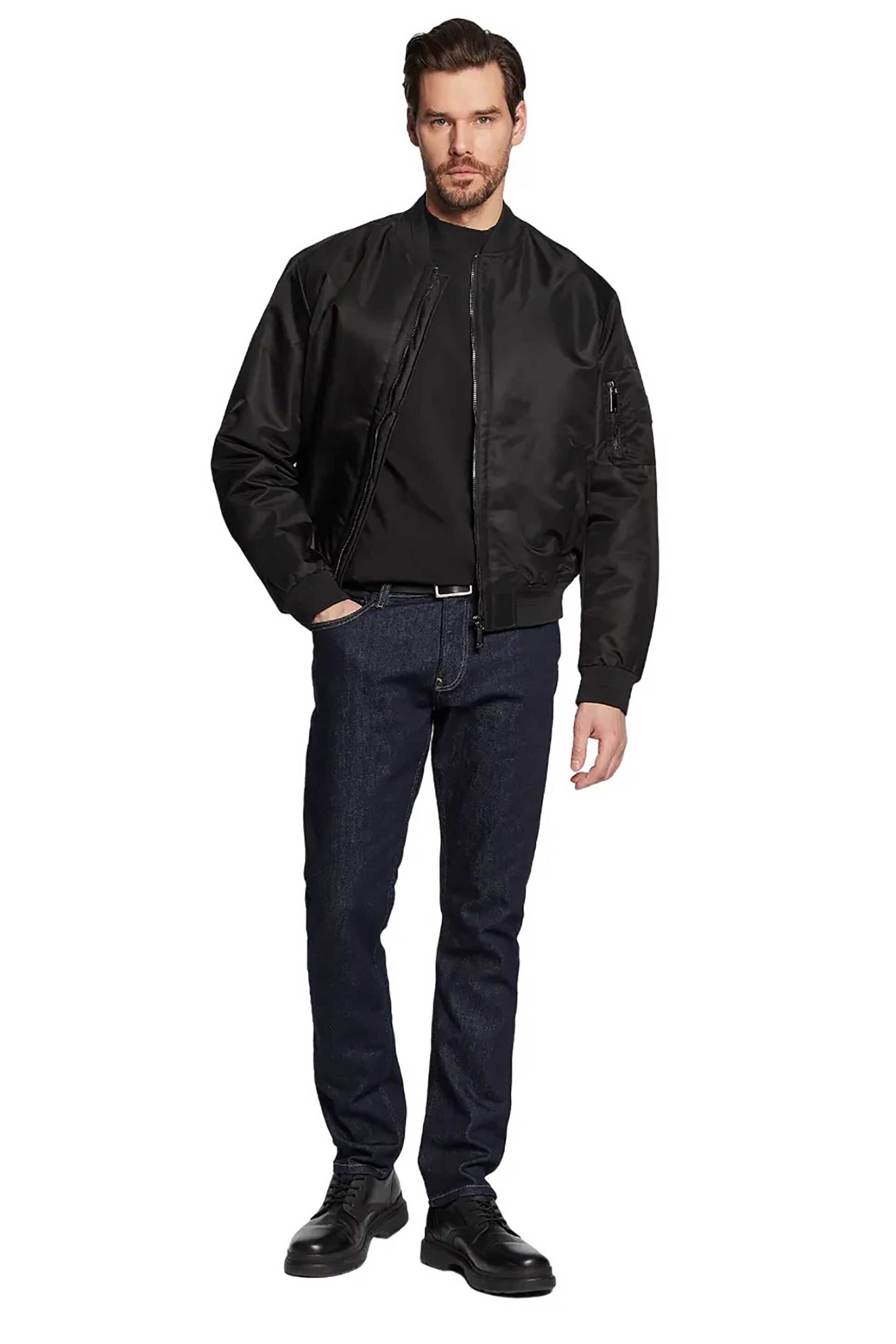 CALVIN KLEIN Calvin Klein ανδρικό τζιν παντελόνι πεντάτσεπο Slim Fit - K10K111241 Denim Blue Σκούρο