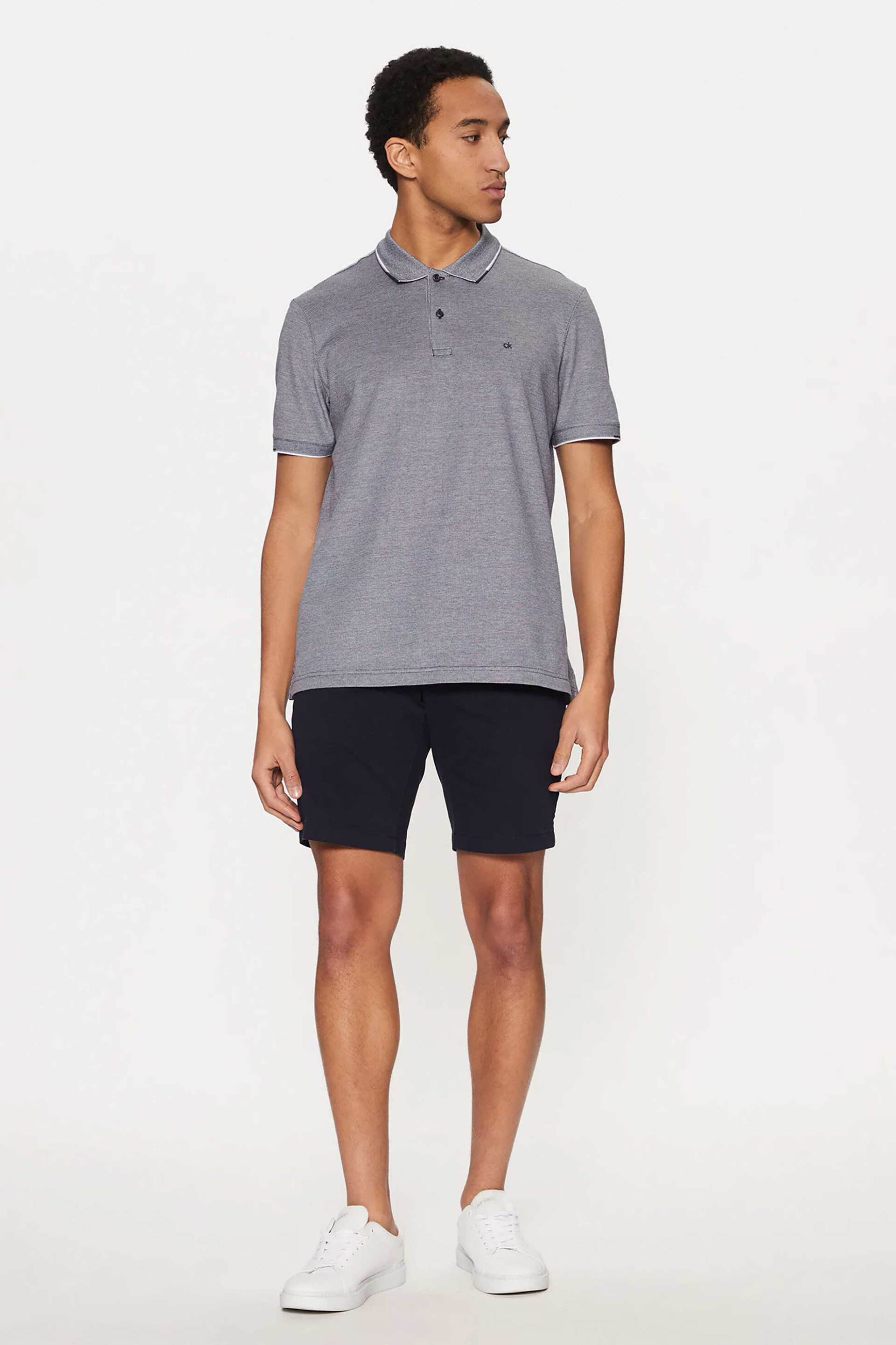 Calvin Klein ανδρική βερμούδα chino Slim Fit - K10K114063 Μπλε Σκούρο
