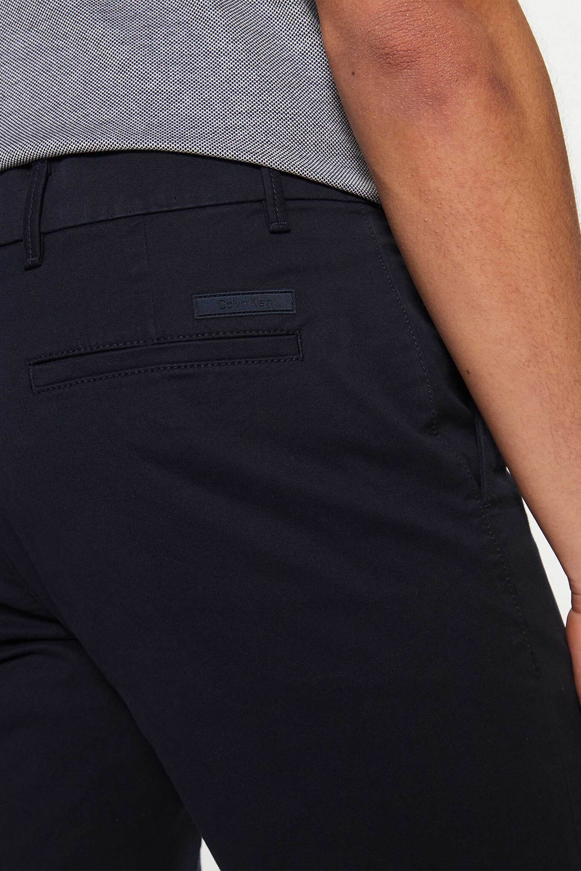 Calvin Klein Ανδρική Βερμούδα Chino Slim Fit - K10K114063 Μπλε Σκούρο