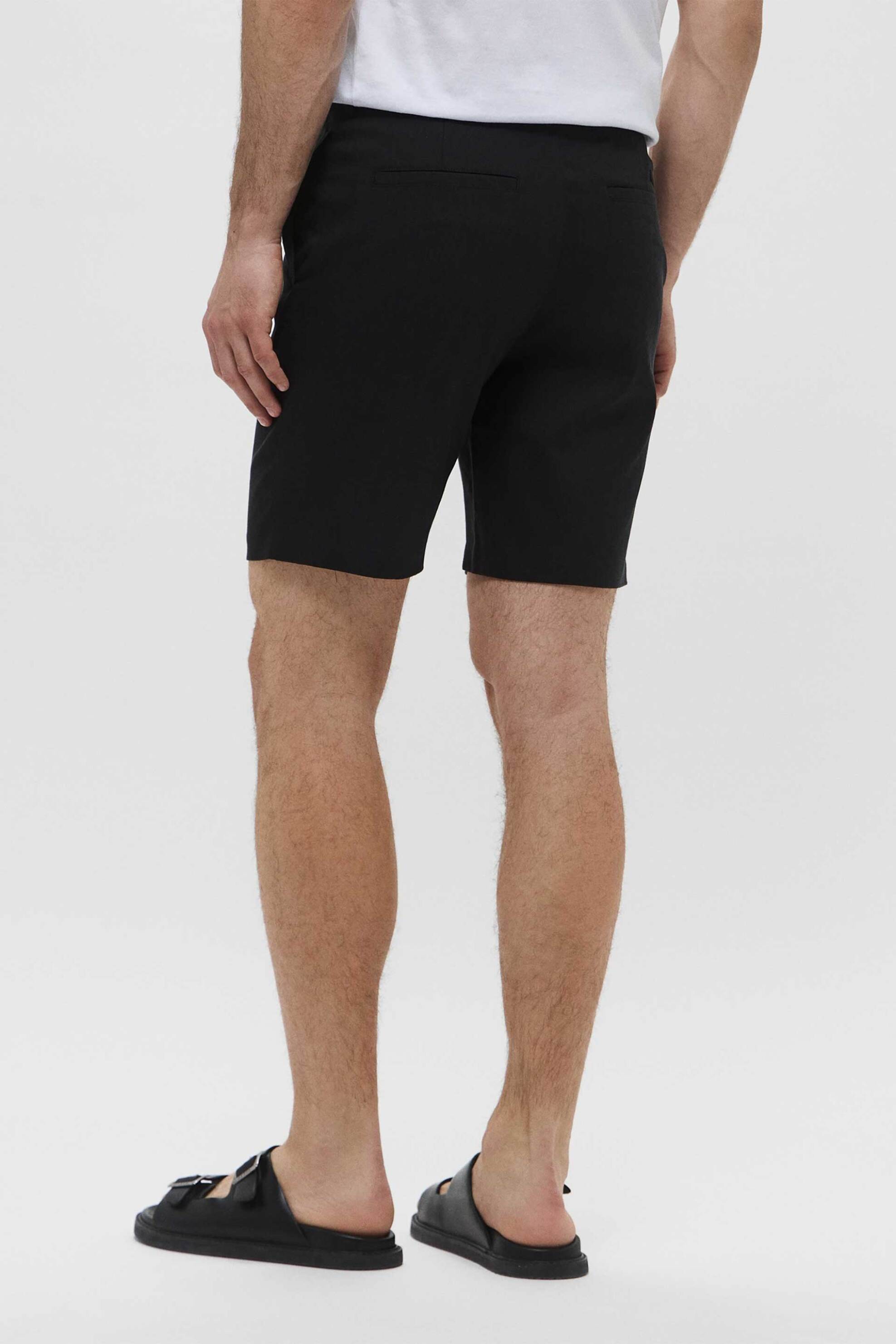 Calvin Klein Ανδρική Βερμούδα Chino Regular Fit - K10K114077 Μαύρο