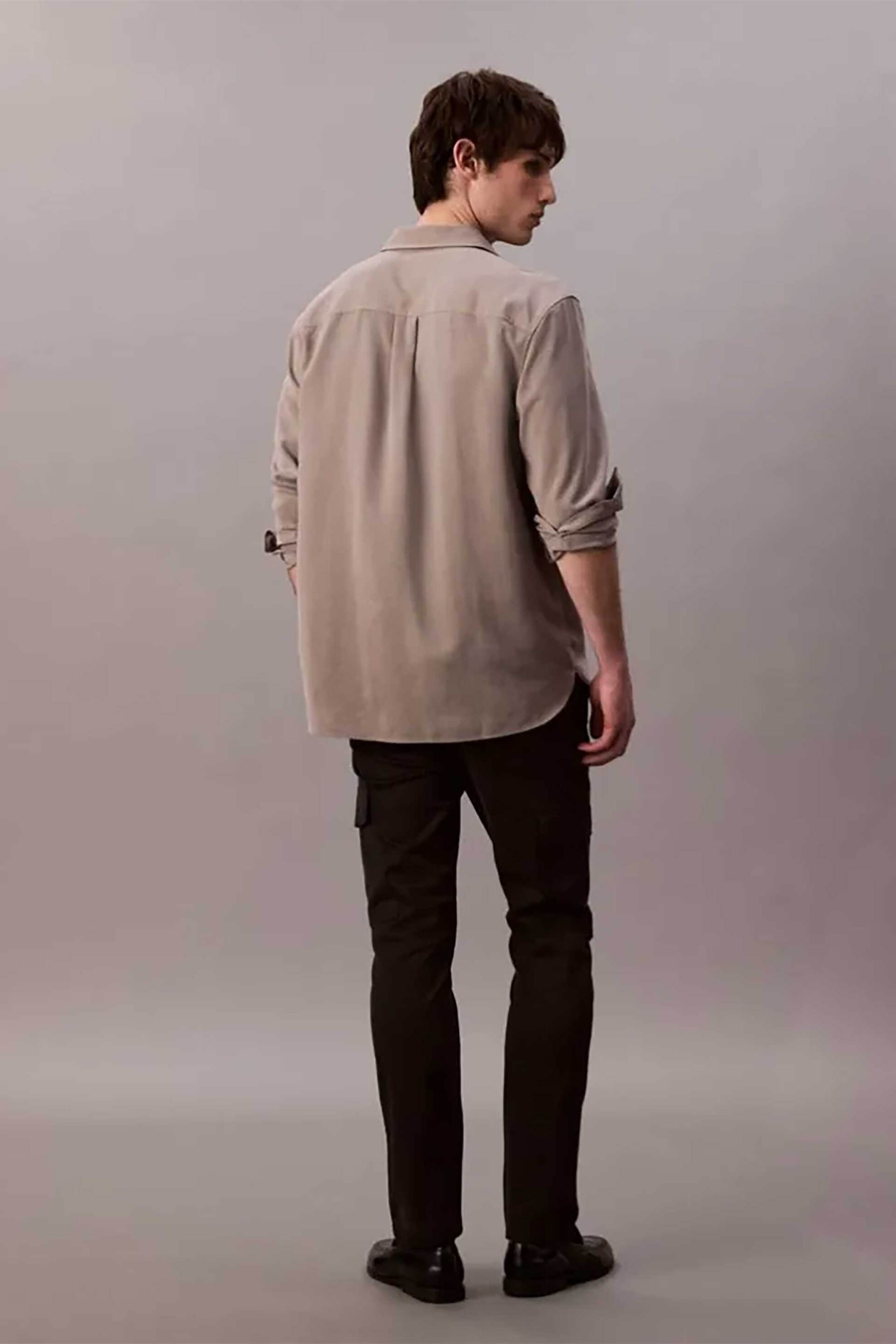 Calvin Klein Ανδρικό Cargo Παντελόνι Slim Fit - Lv04Lc619G Μαύρο