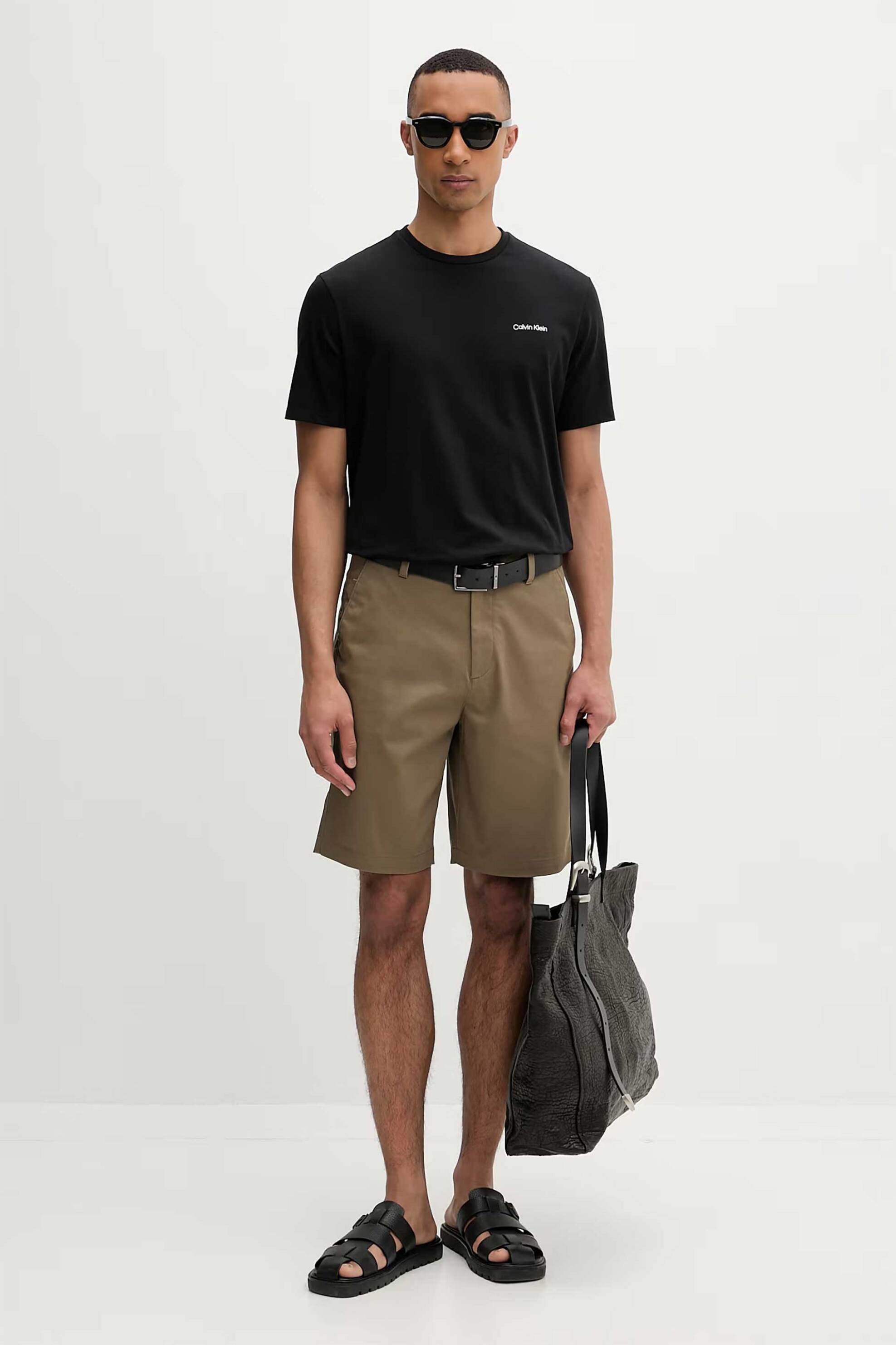 Calvin Klein ανδρική βερμούδα chinos - LV04LB600G Μπεζ