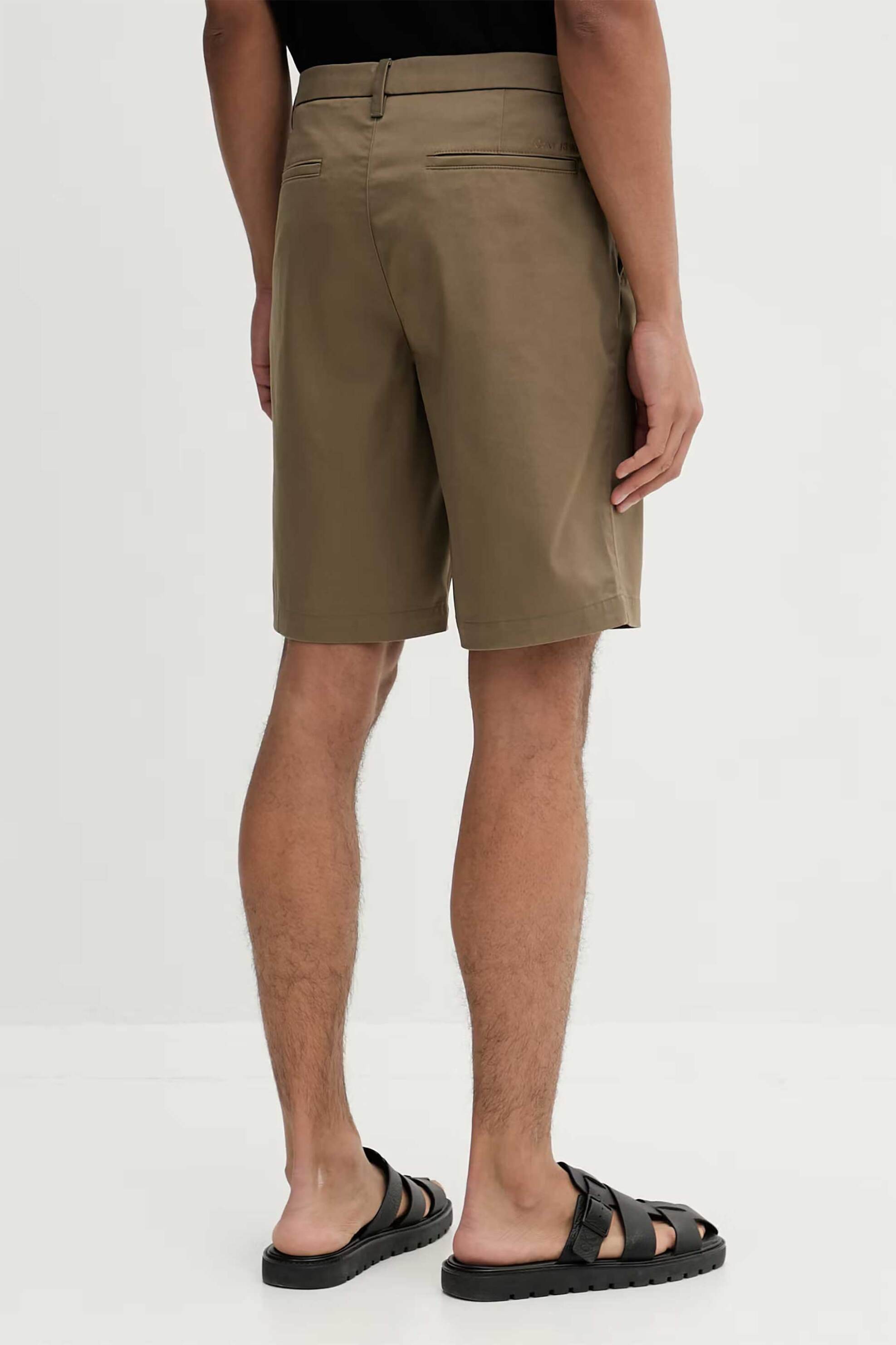 Calvin Klein Ανδρική Βερμούδα Chinos - Lv04Lb600G Μπεζ