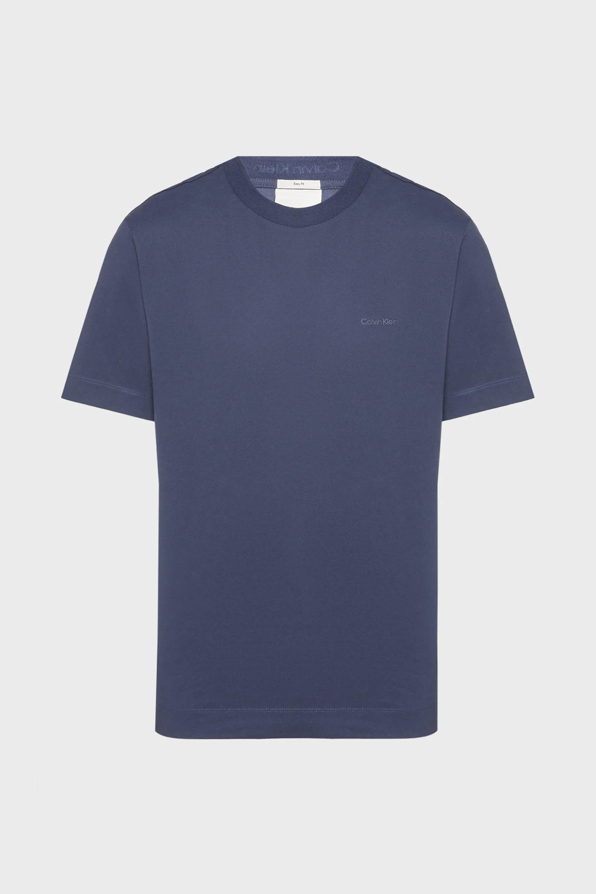 Calvin Klein ανδρικό T-shirt με λογότυπο Straight Fit - LV04LF203G Μπλε Σκούρο