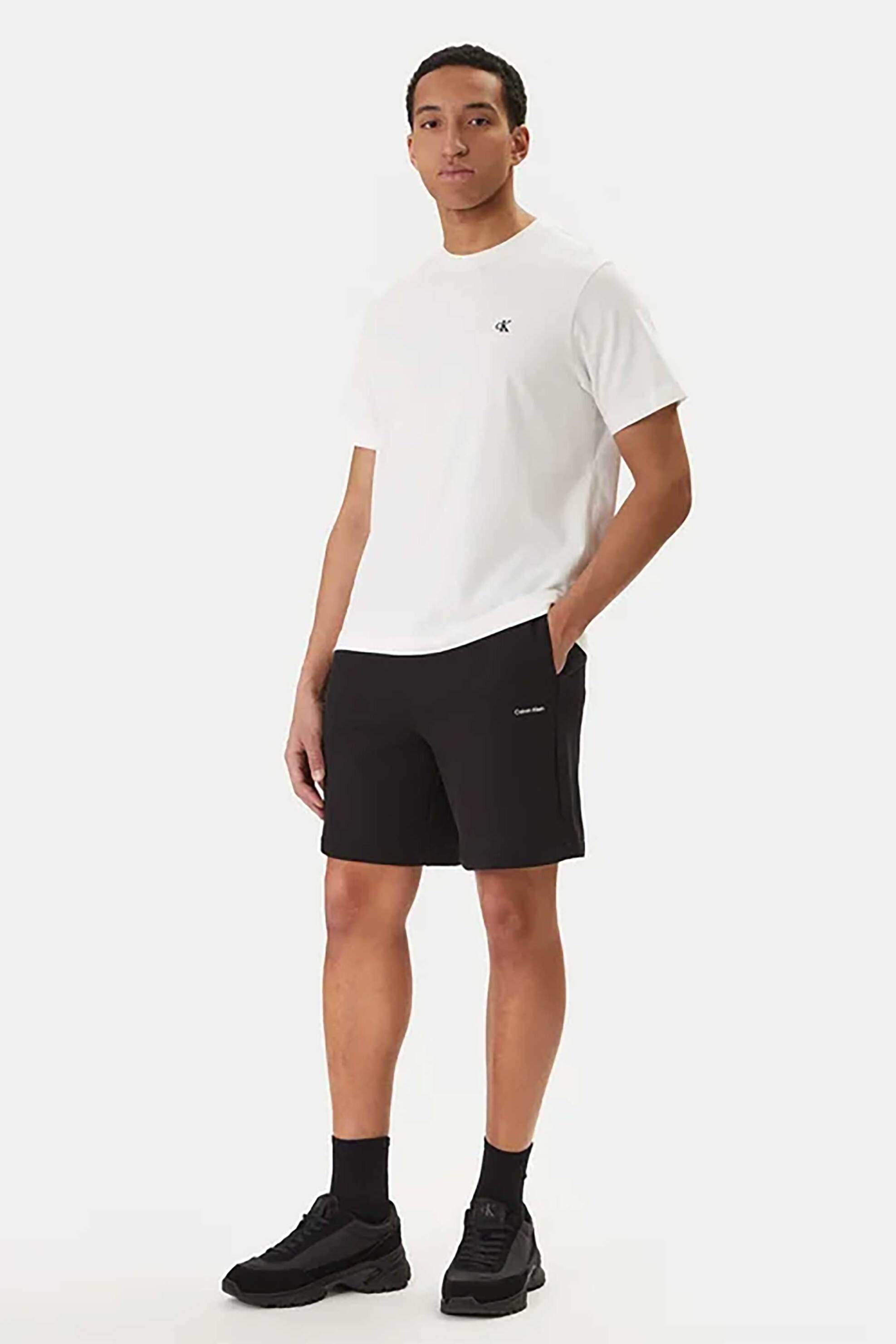 Calvin Klein ανδρικό σορτς με λογότυπο - LV04LF244G Μαύρο