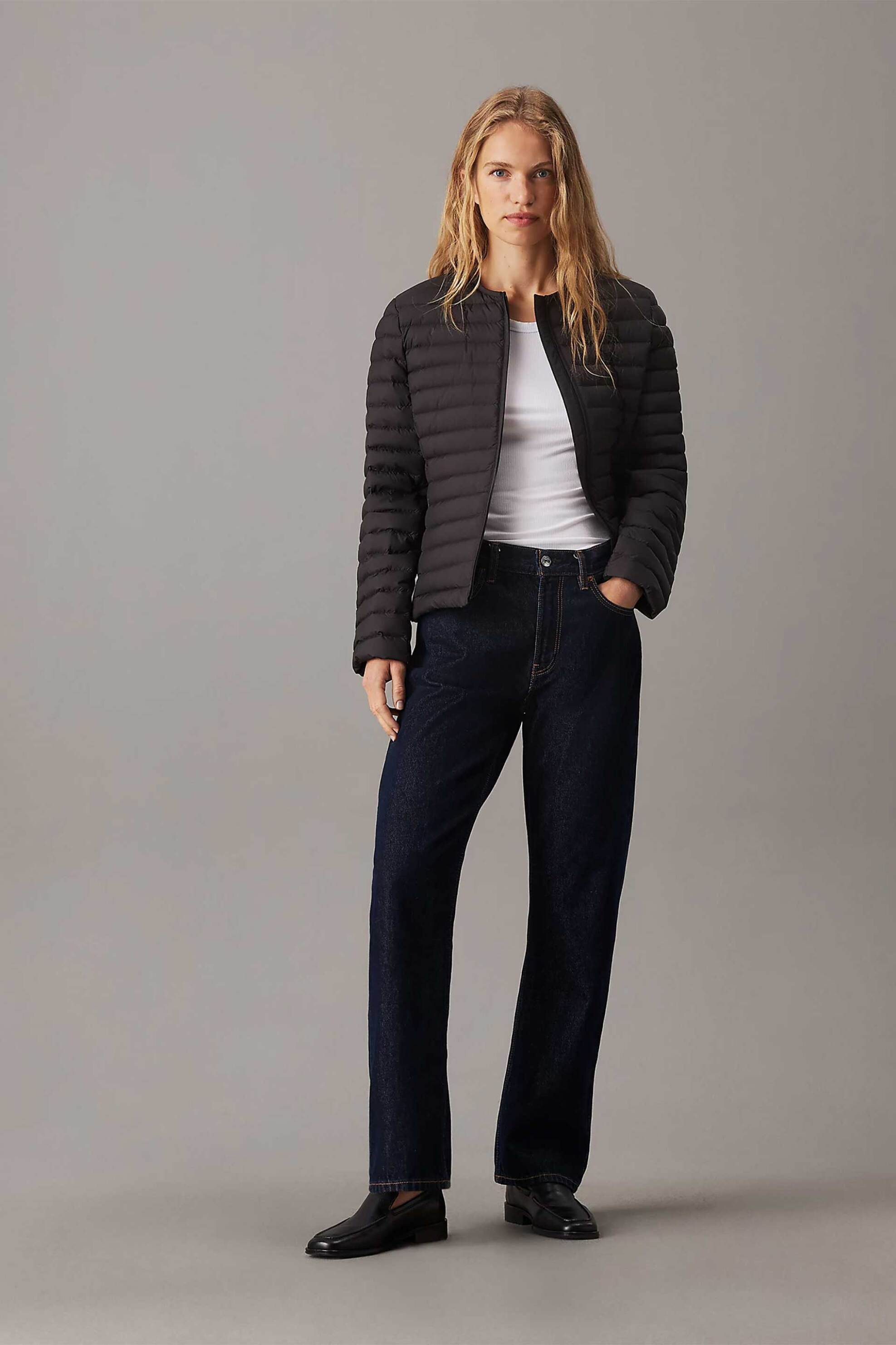 Calvin Klein Calvin Klein γυναικείο μπουφάν με καπιτονέ σχέδιο Slim Fit - K20K207823 Μαύρο 2025