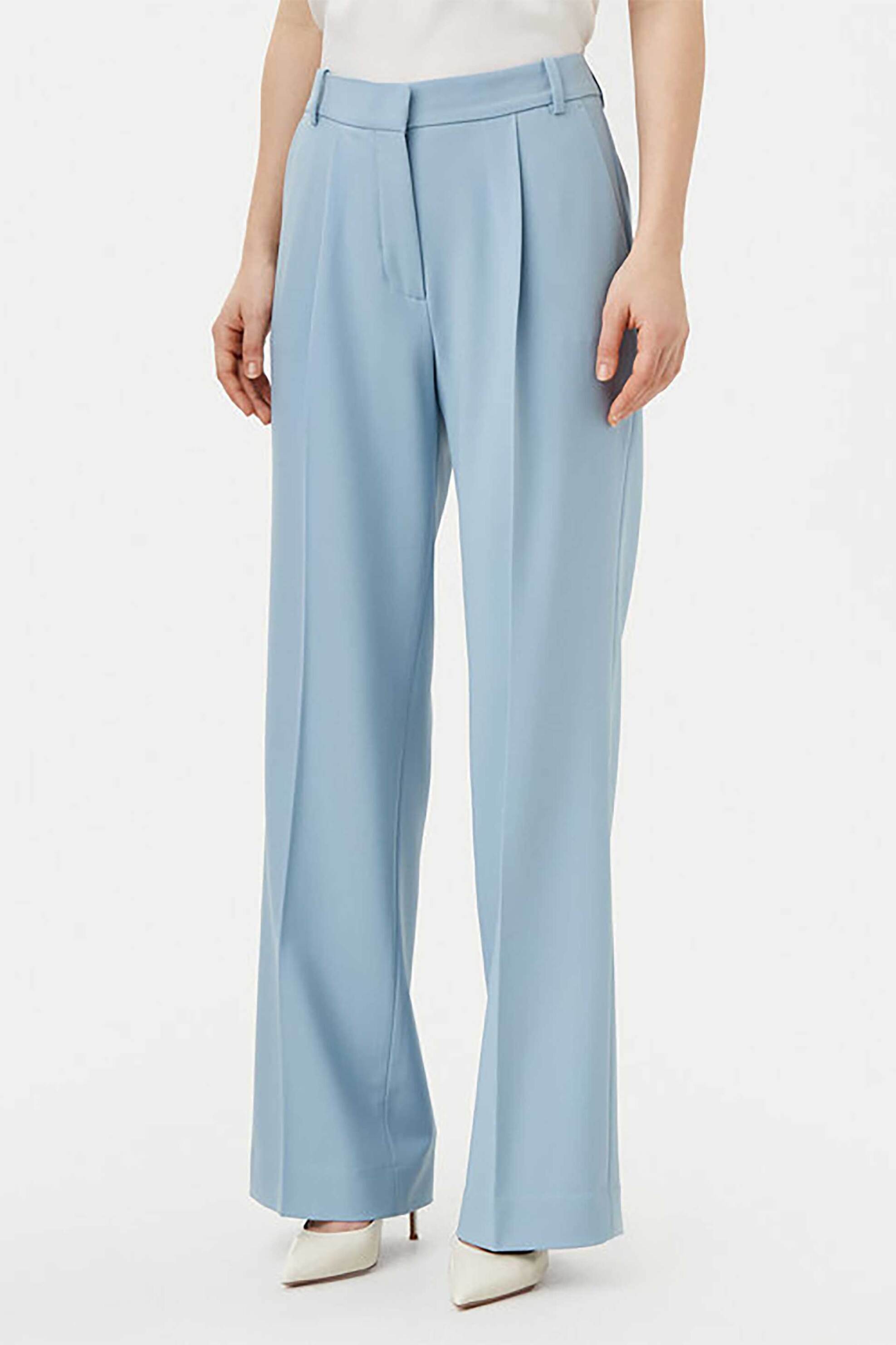CALVIN KLEIN Calvin Klein γυναικείο παντελόνι κοστουμιού Wide Leg - K20K207836 Γαλάζιο - 2