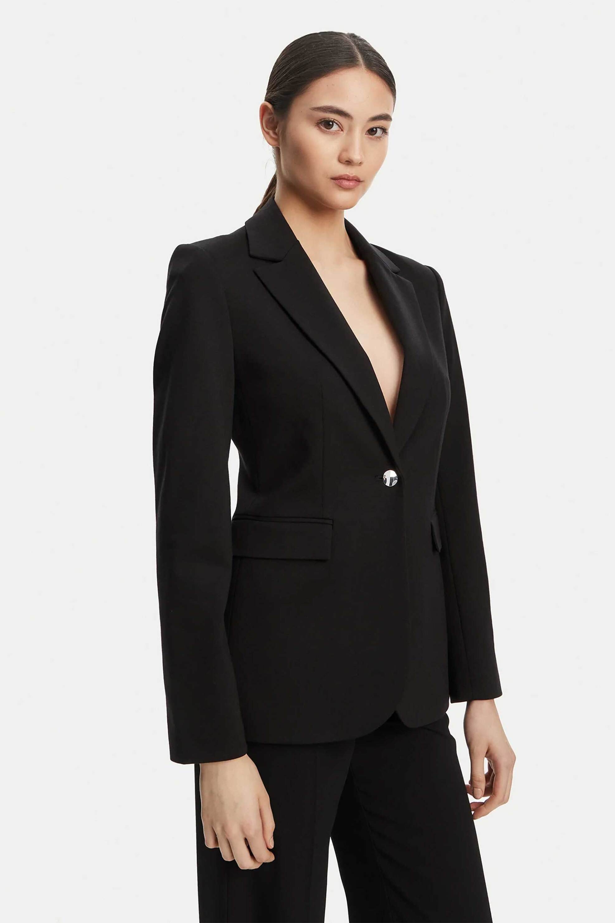 Calvin Klein γυναικείο σακάκι Slim Fit - LV044B491G Μαύρο