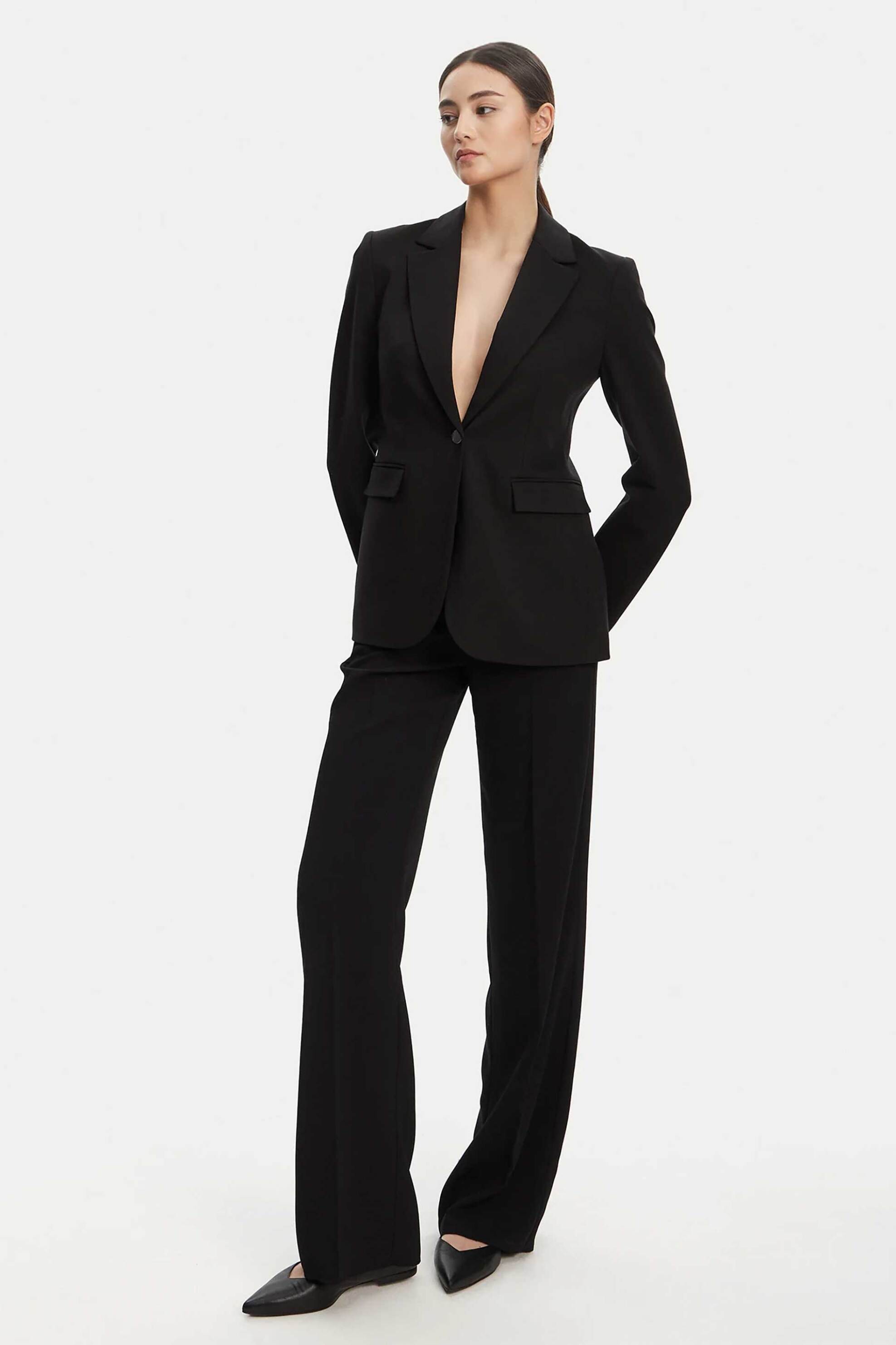 CALVIN KLEIN Calvin Klein γυναικείο σακάκι Slim Fit - LV044B491G Μαύρο - 2