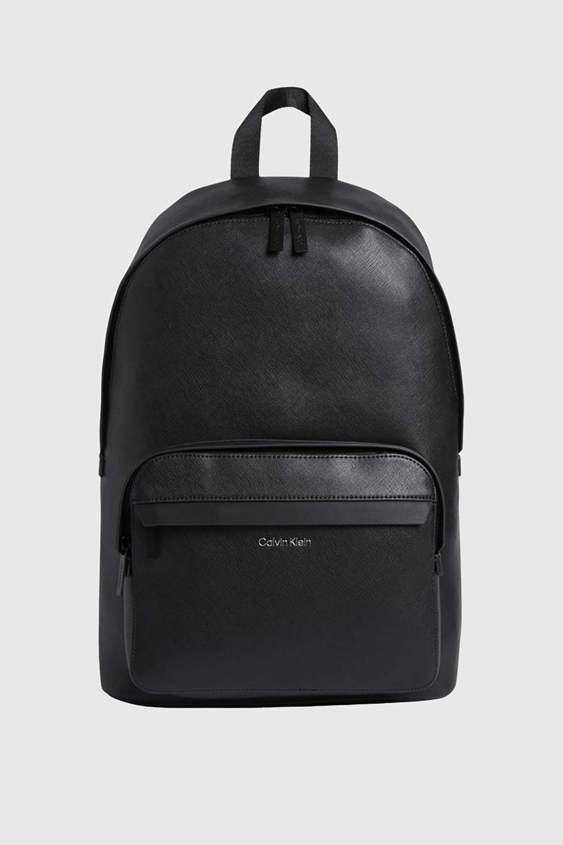 CALVIN KLEIN Calvin Klein ανδρικό σακίδιο πλάτης με μεταλλικό λογότυπο - LV04D3081G Μαύρο